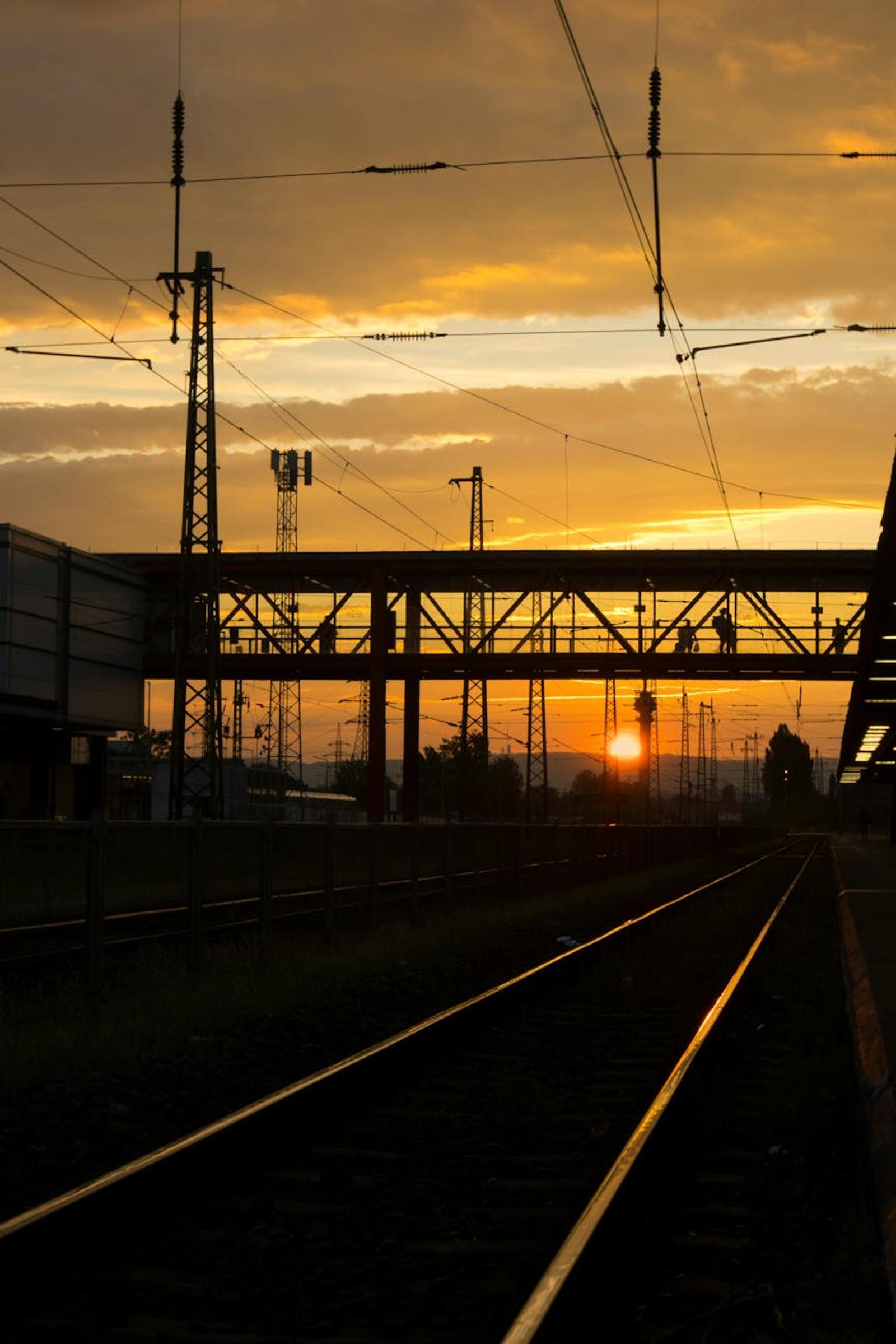 Vienna Budapest Train Sunset — Czechia