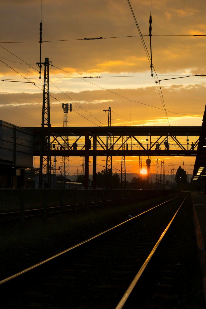 Vienna Budapest Train Sunset — Czechia