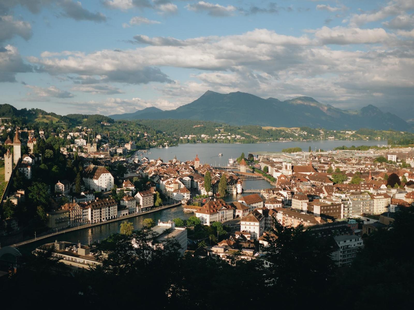 Lucerne on day 7, France + Switzerland + Italy