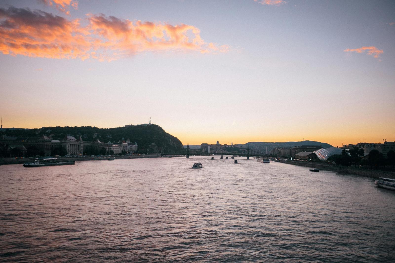 Athens Budapest Sunset Danube — Greece