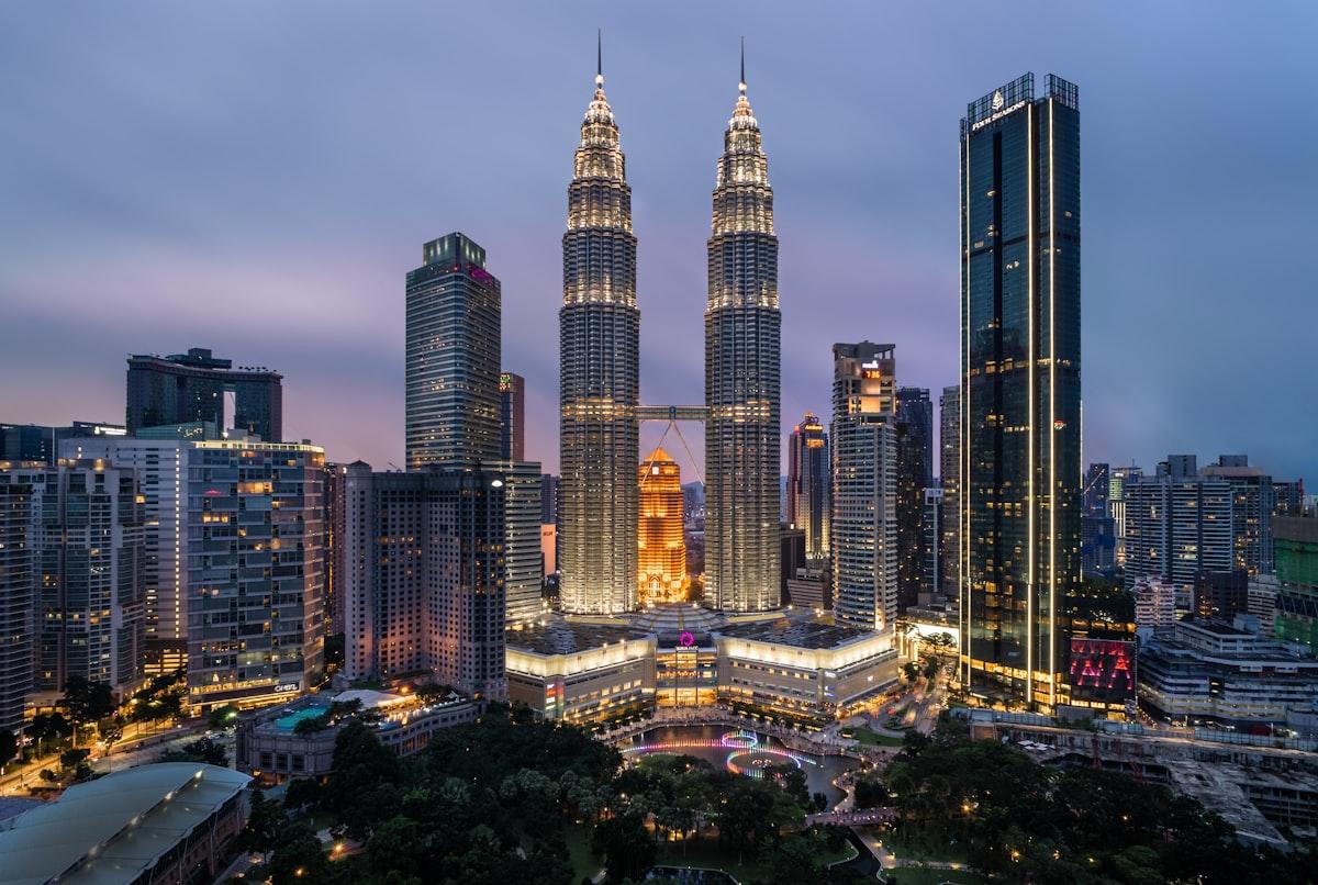 Kuala Lumpur skyline at dusk