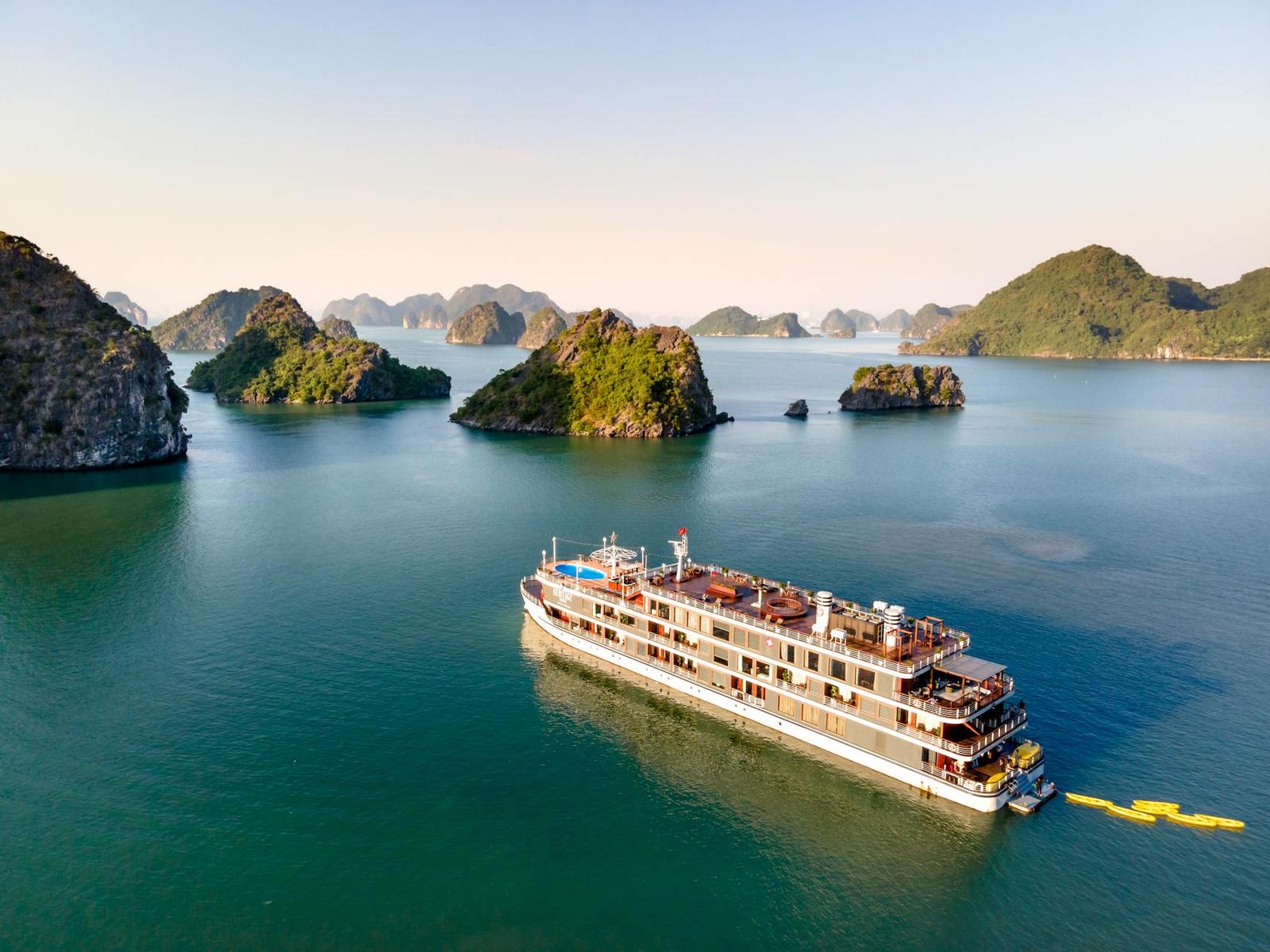 Halong Bay Cruise architecture at night