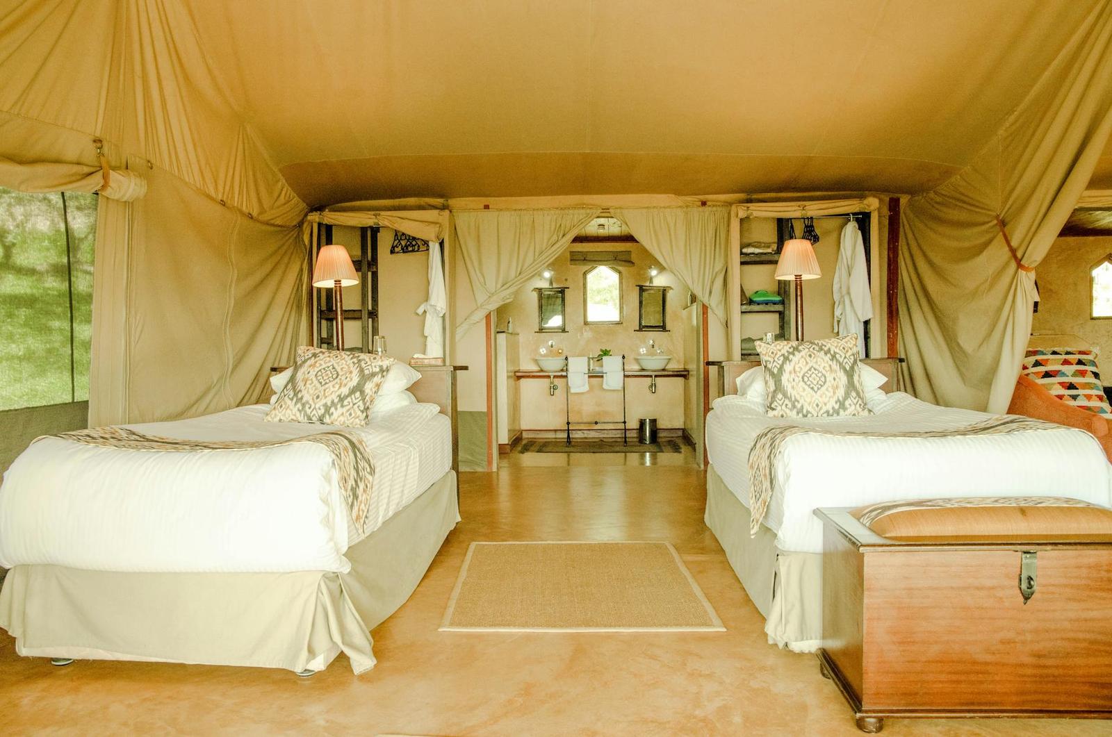 Luxury tented suite at Olare Mara Kempinski, Maasai Mara