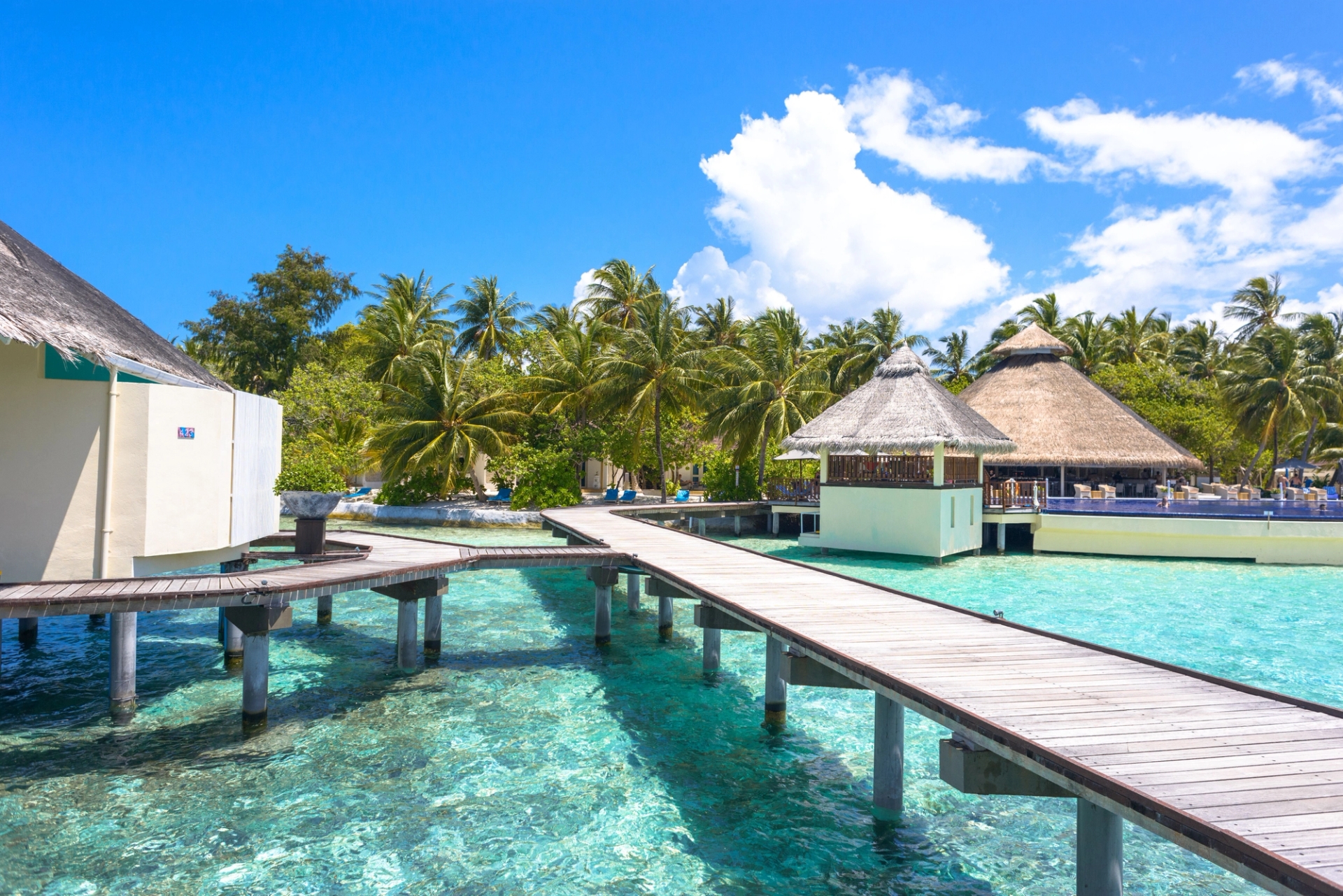 Explore tropical paradise with stunning overwater bungalows and crystal-clear waters in the Maldives