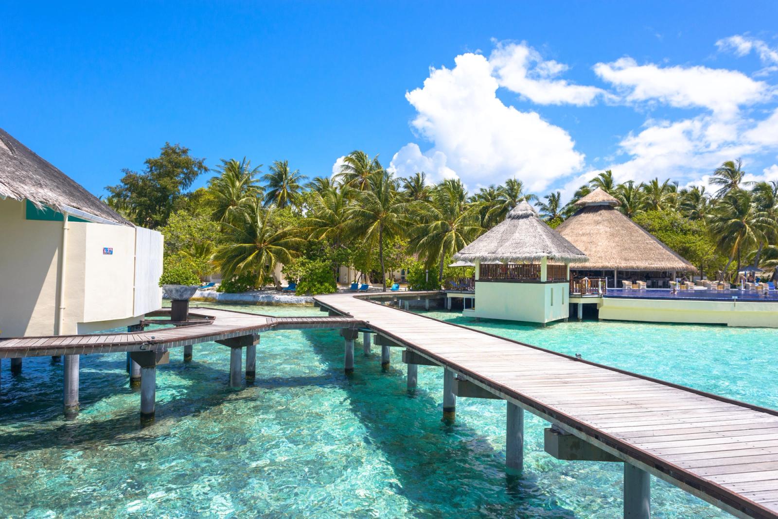 Explore tropical paradise with stunning overwater bungalows and crystal-clear waters in the Maldives