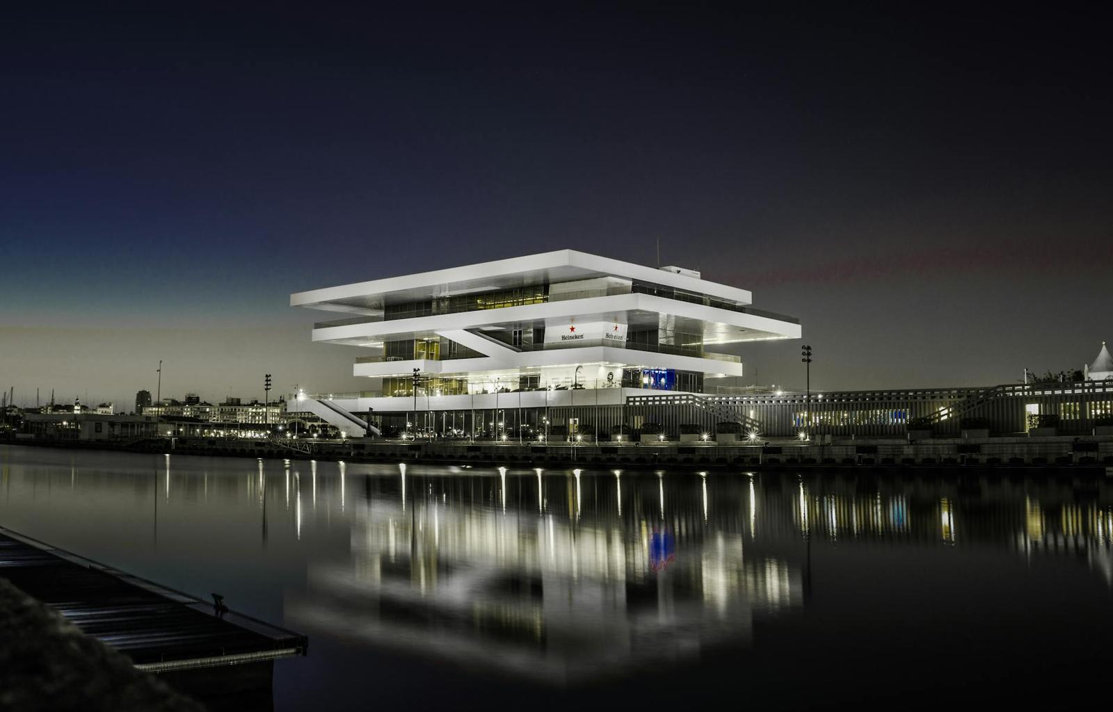 Wednesday architecture at night