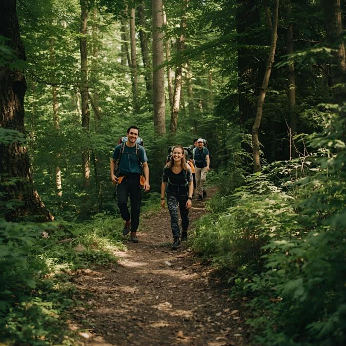 Guided forest walk debriefs