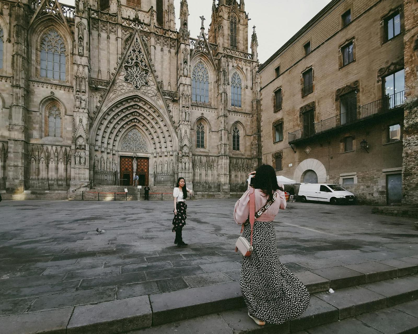 Barcelona on day 2, Spain + France + Italy