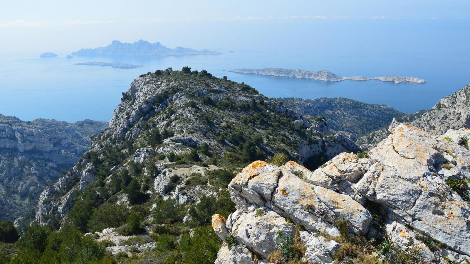 White cliffs above — Marseille, France