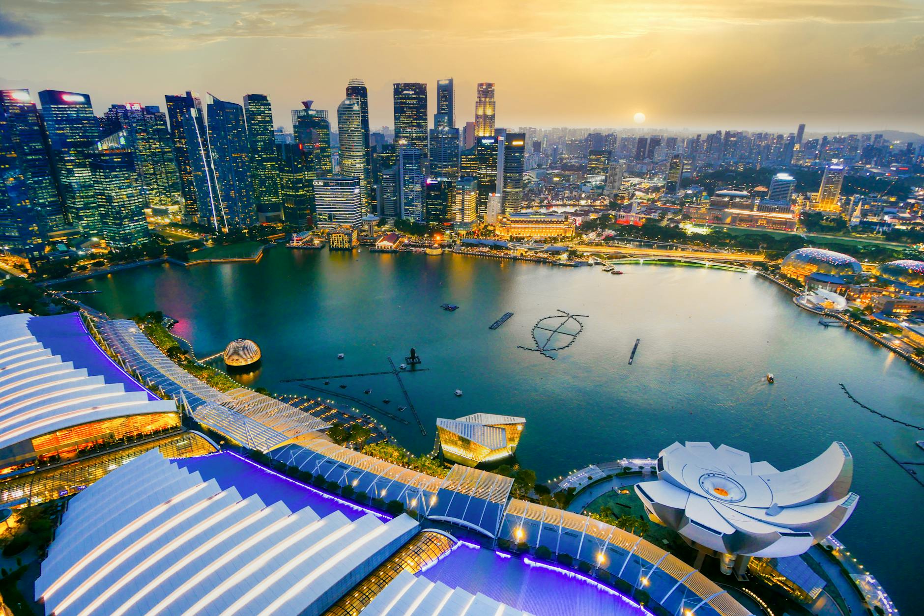 Malaysia + Singapore at golden hour