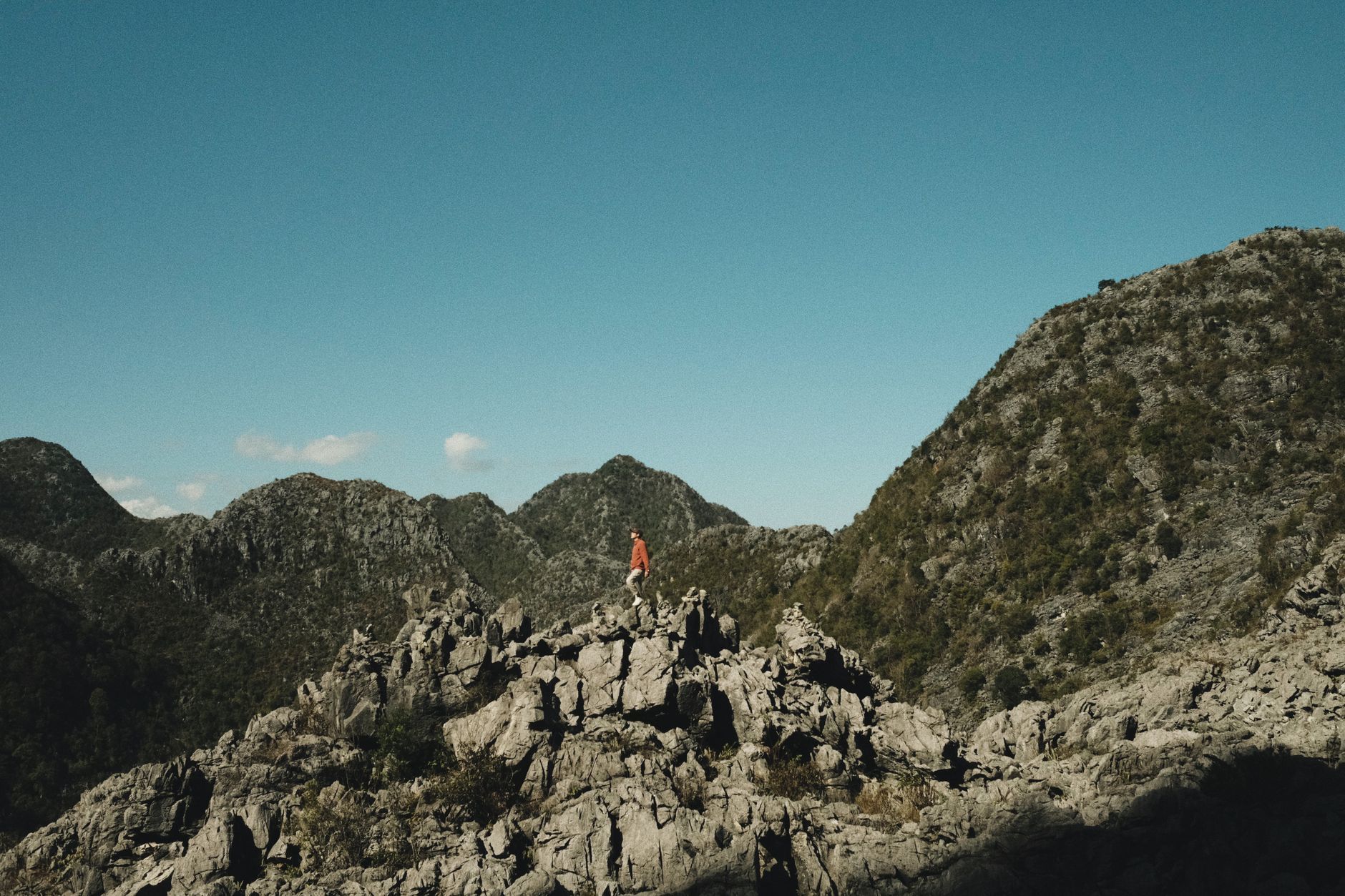 Conquering Langbjang Mountain on day 10, Vietnam