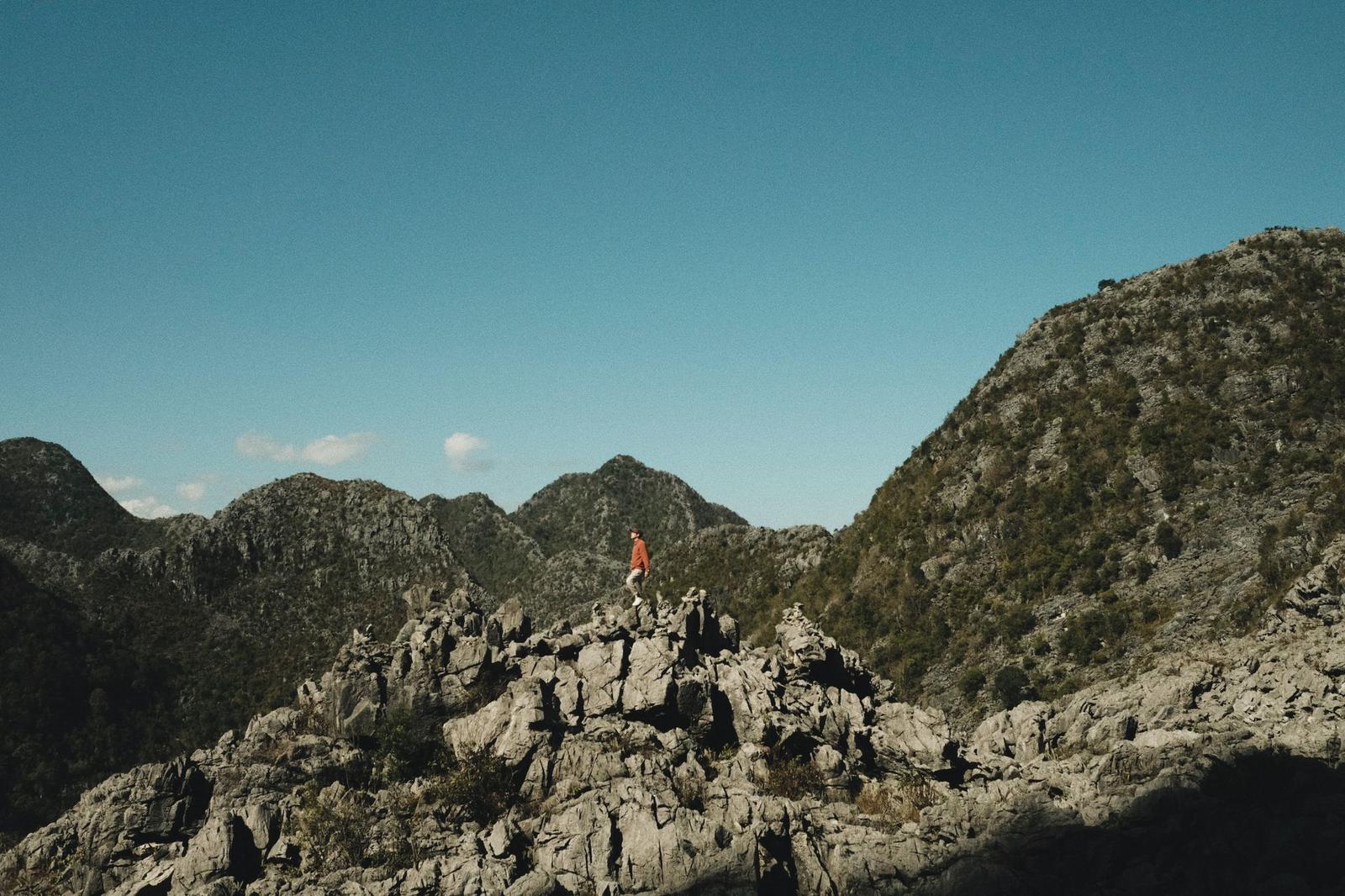 Conquering Langbjang Mountain on day 10, Vietnam