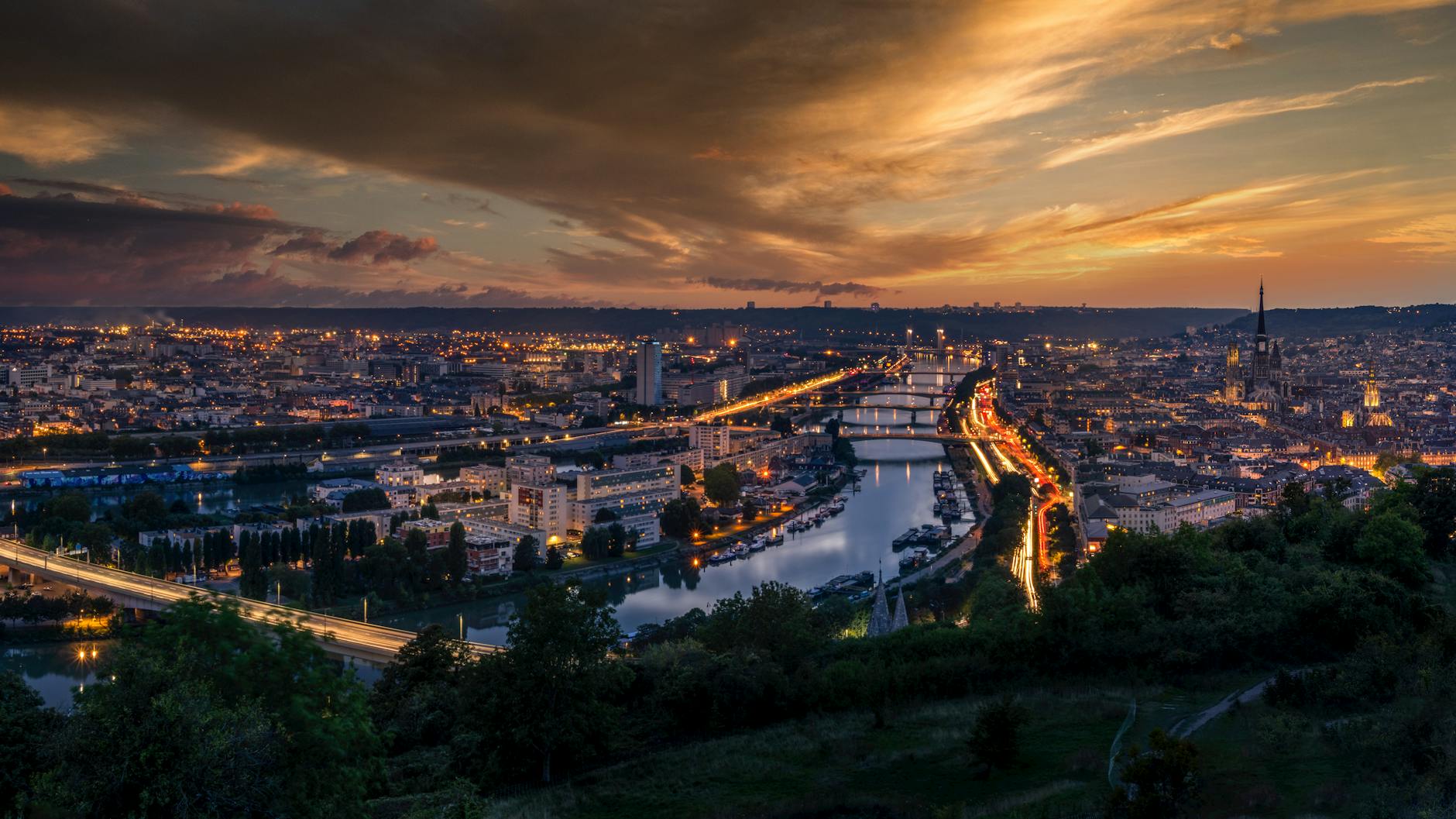 Switzerland + France at golden hour