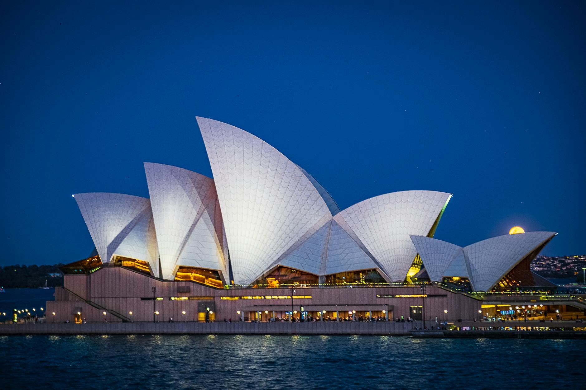 Full architecture at night
