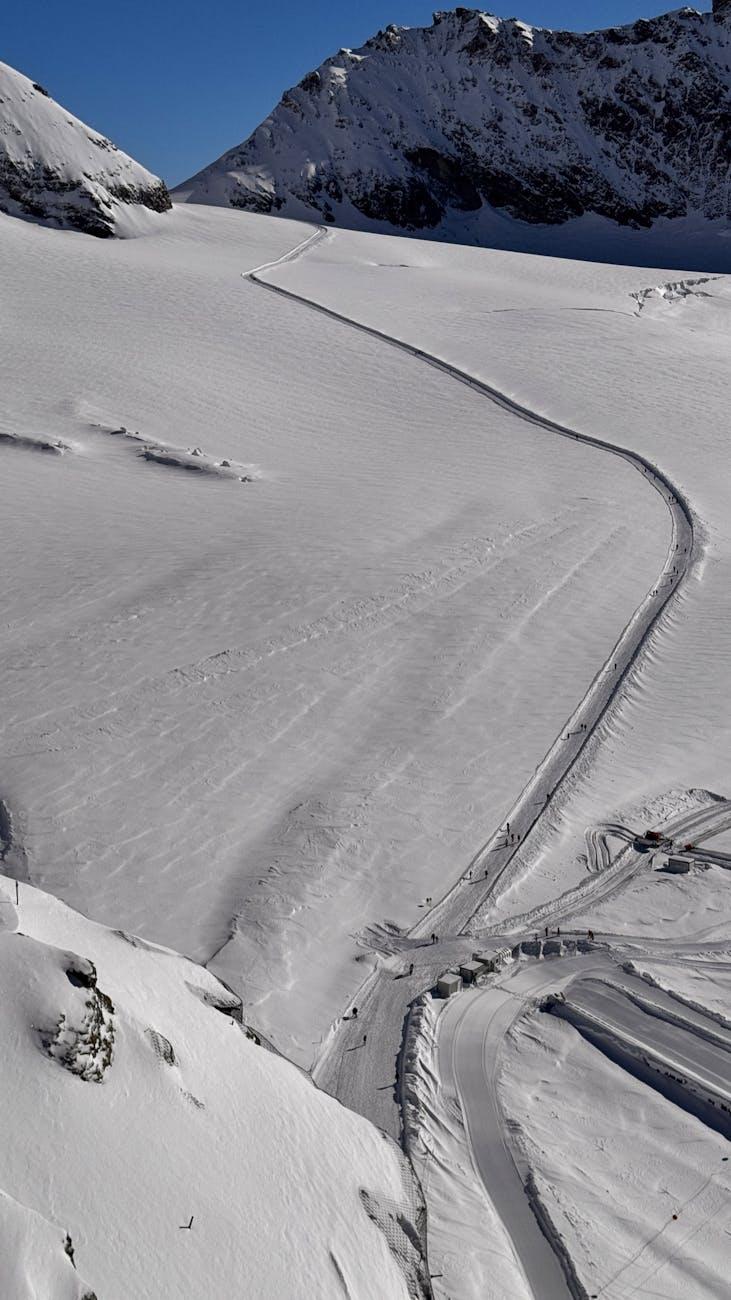 A stunning winter landscape in Lauterbrunnen