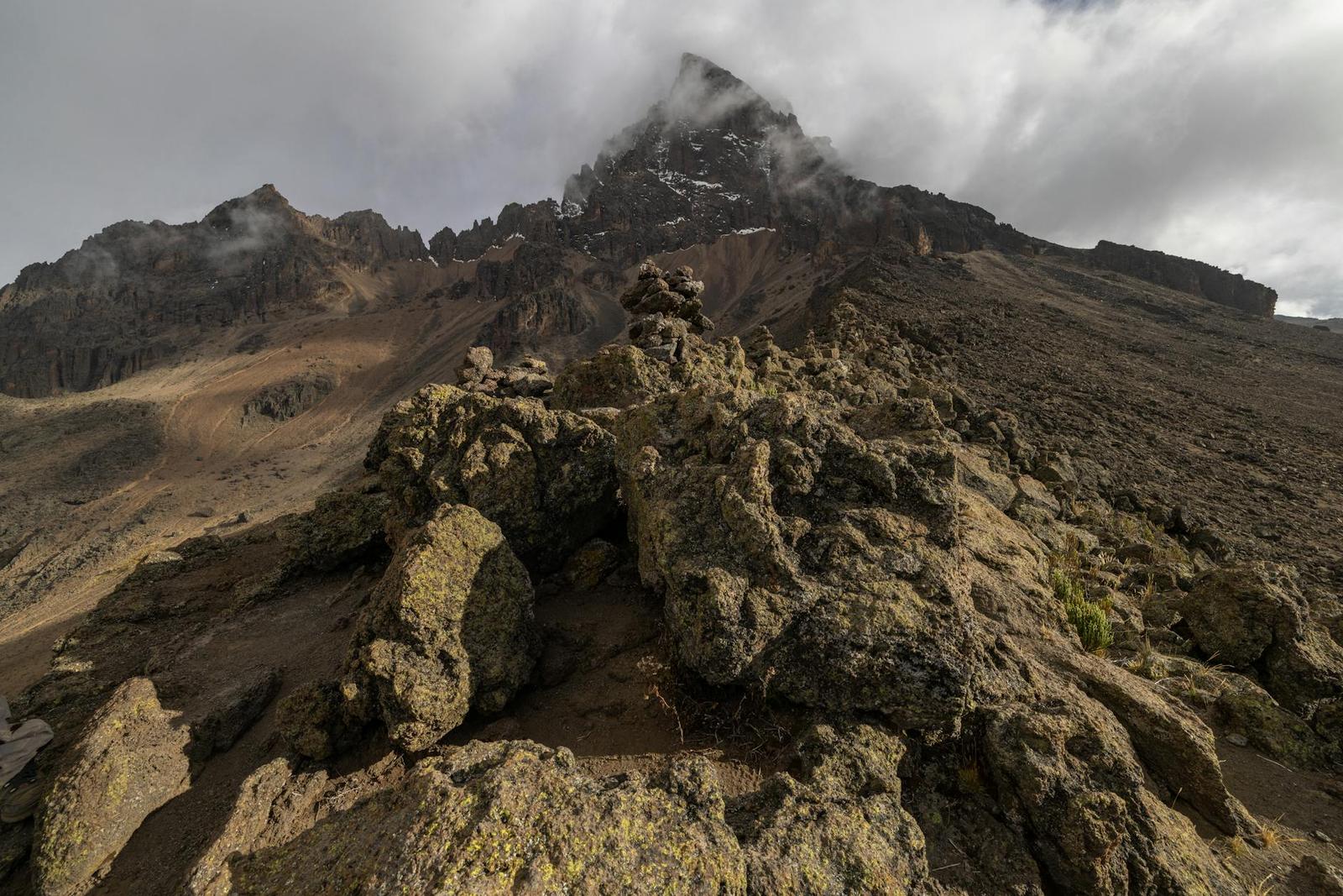 Glaciers above — Mount Kenya, Kenya