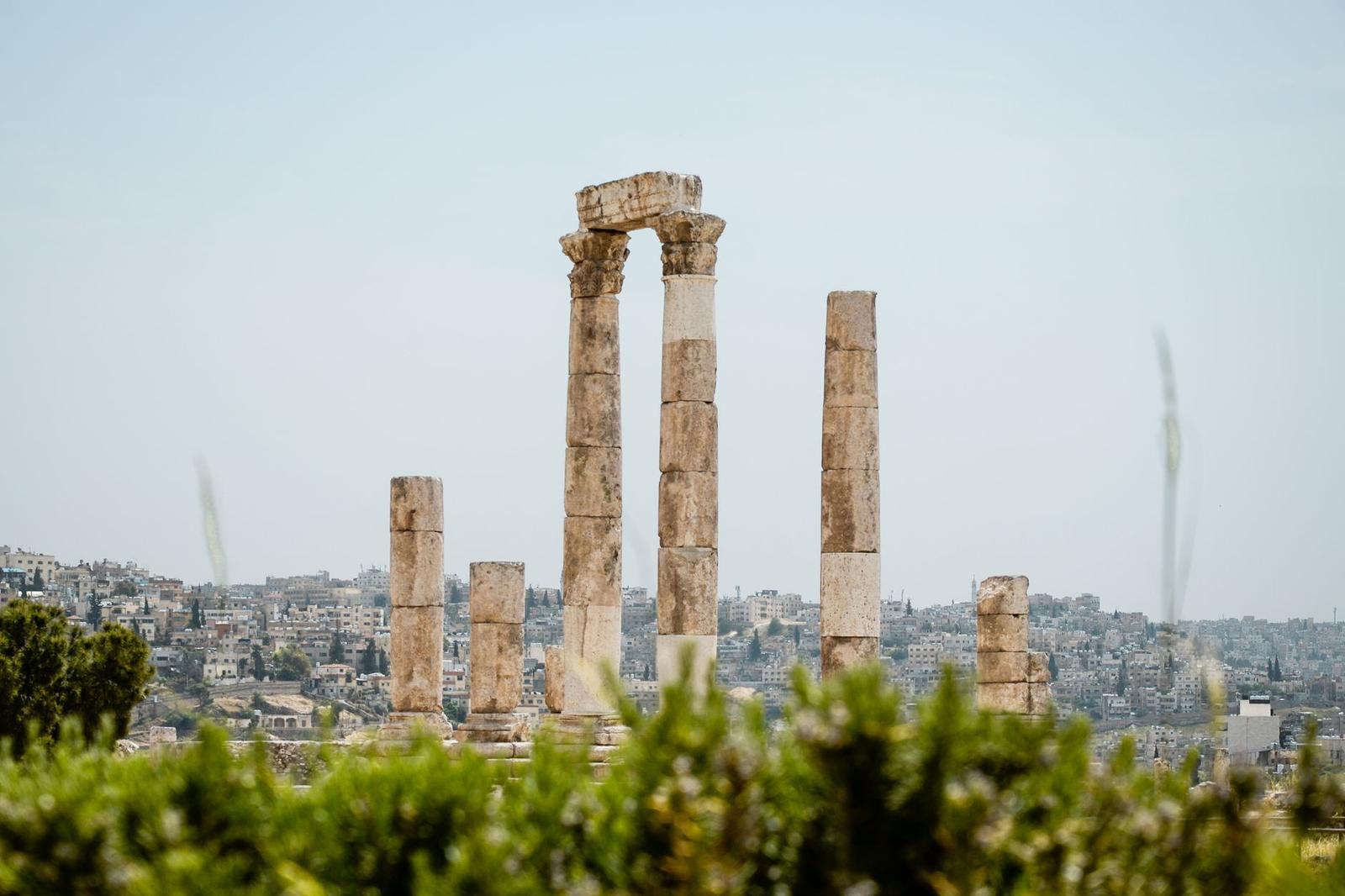 Explore the ancient Roman ruins at Amman Citadel, a historical site in Jordan capturing rich heritage