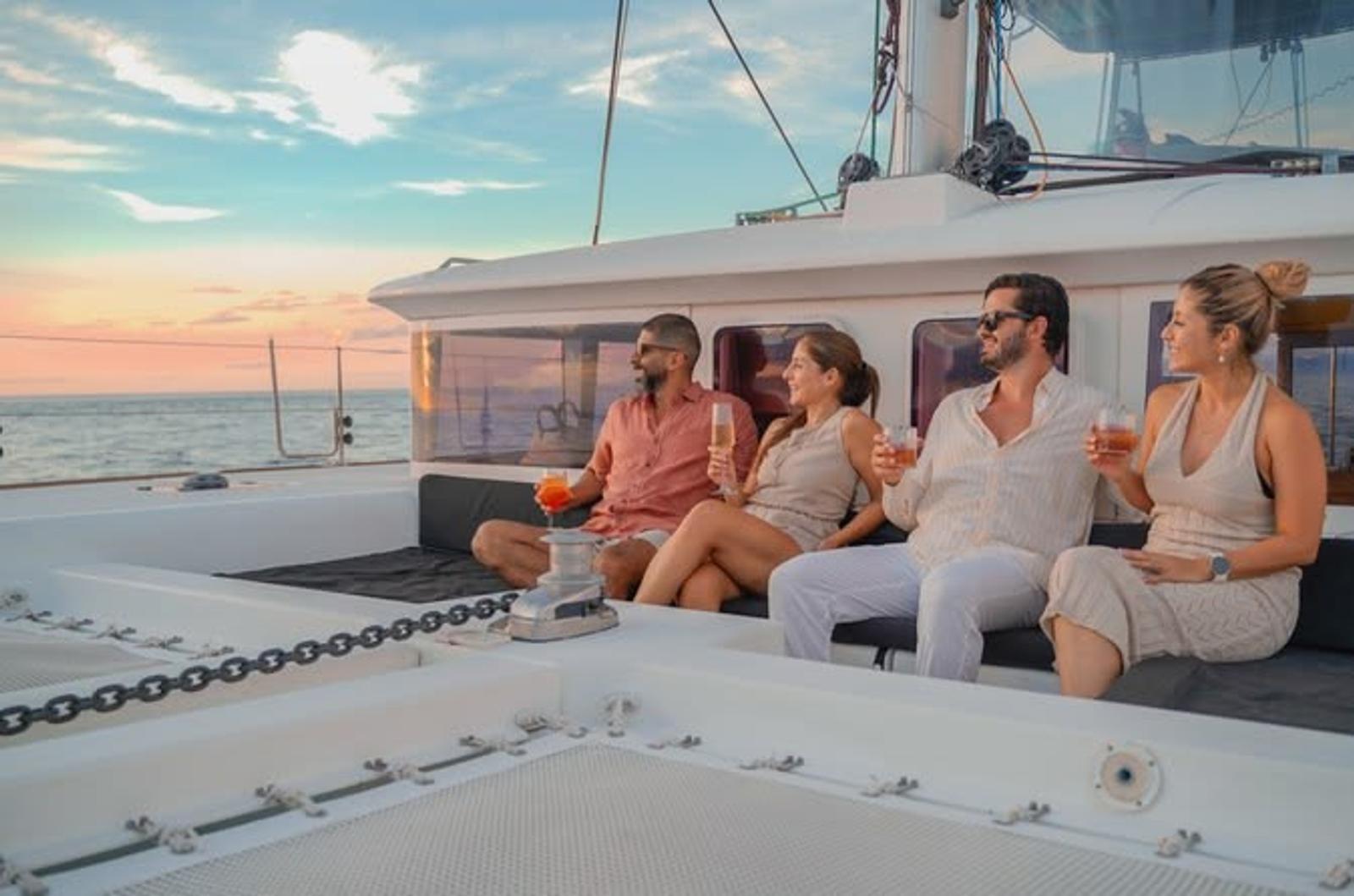Catamaran sunset charter
