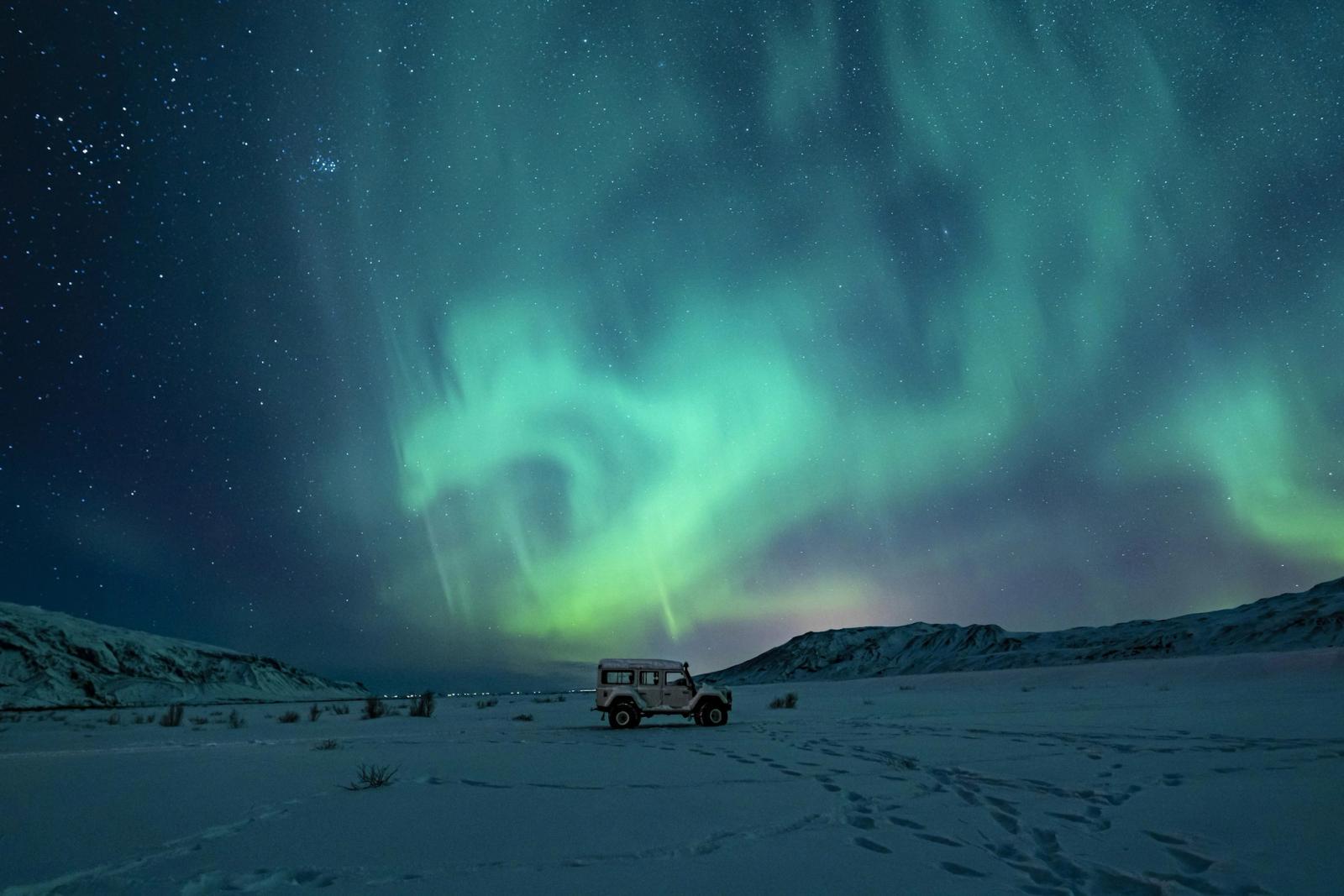 Northern lights tour, Iceland