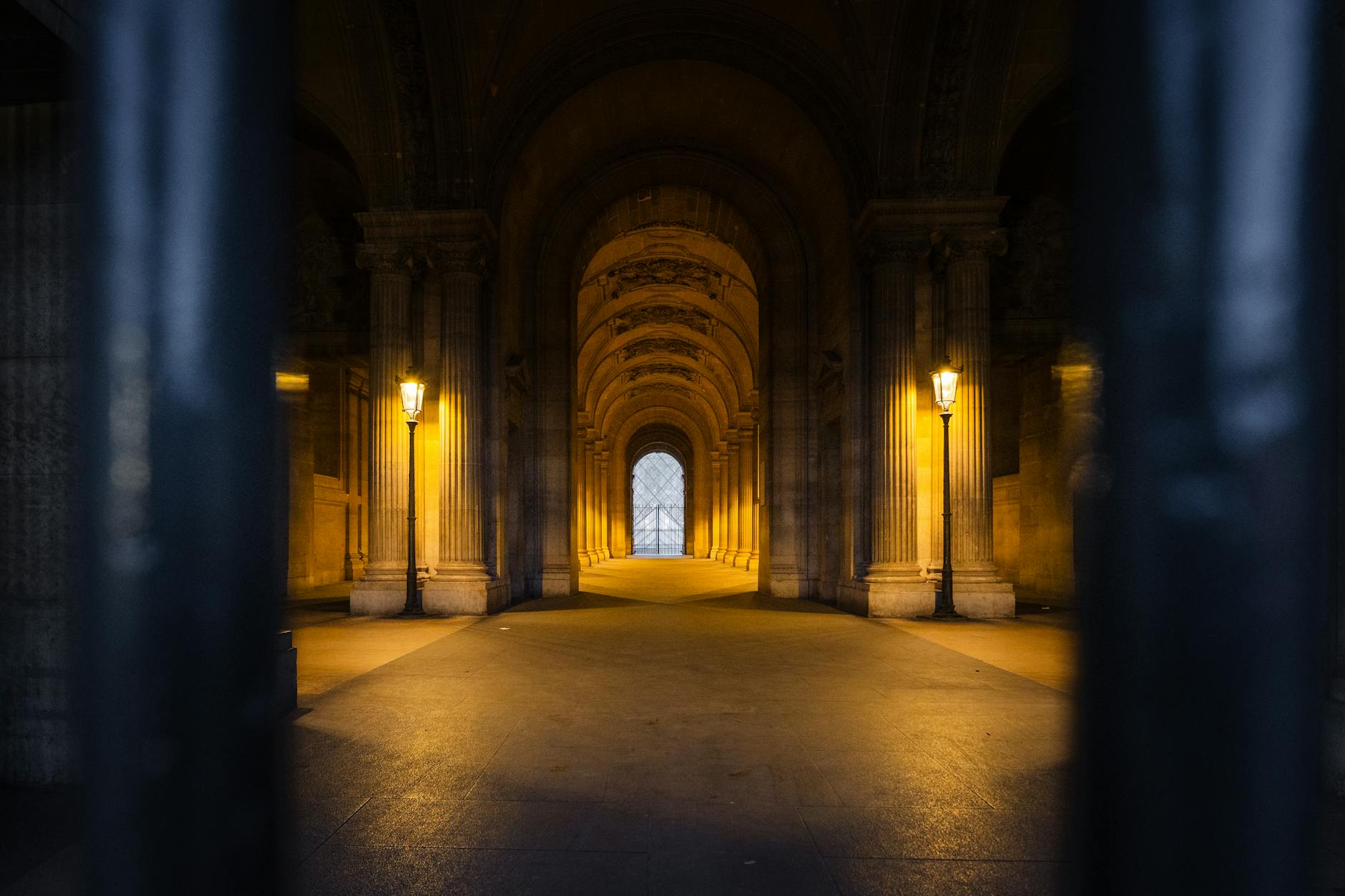 through lamplit Paris — Paris, Switzerland