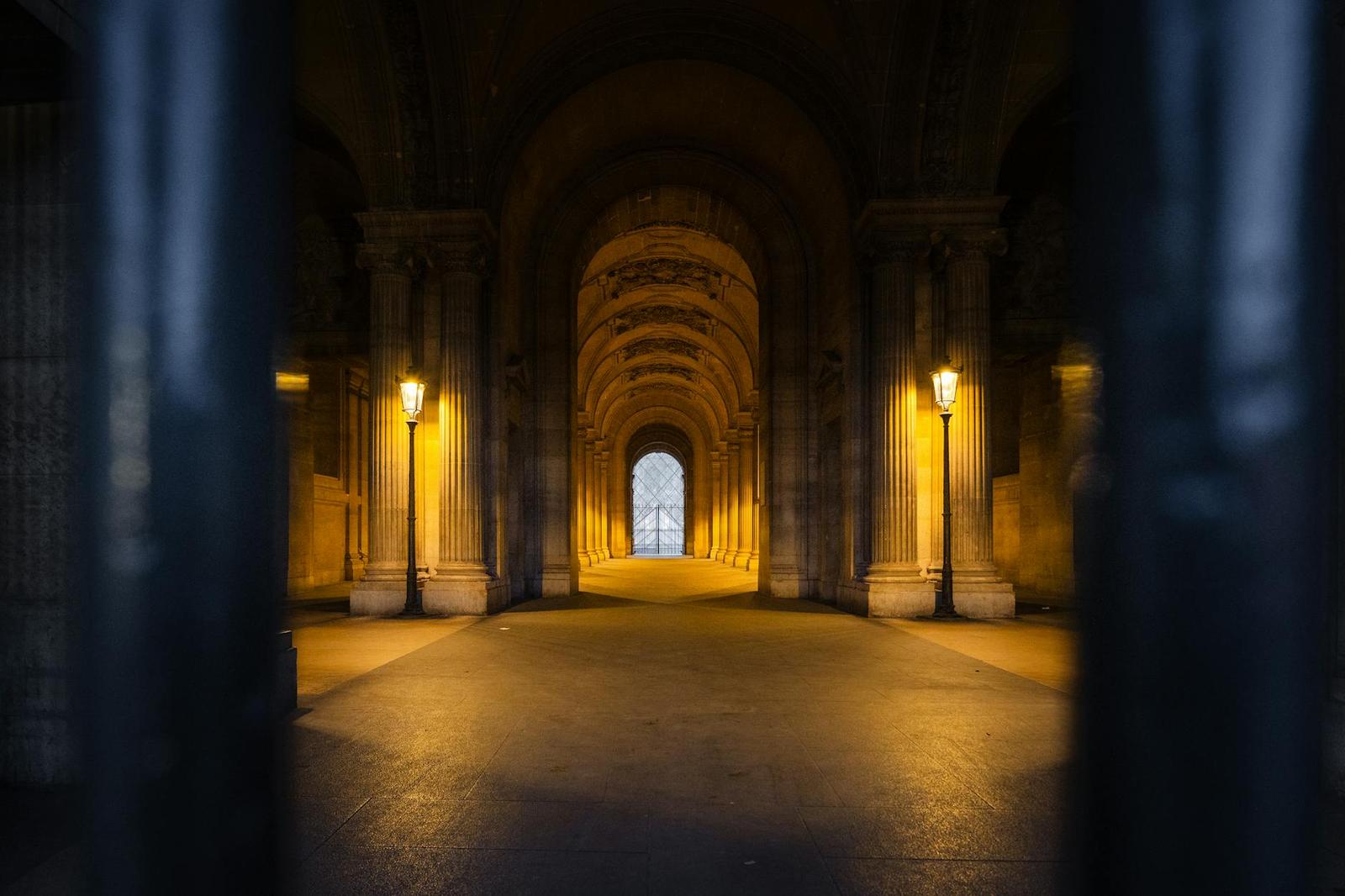 through lamplit Paris — Paris, Switzerland