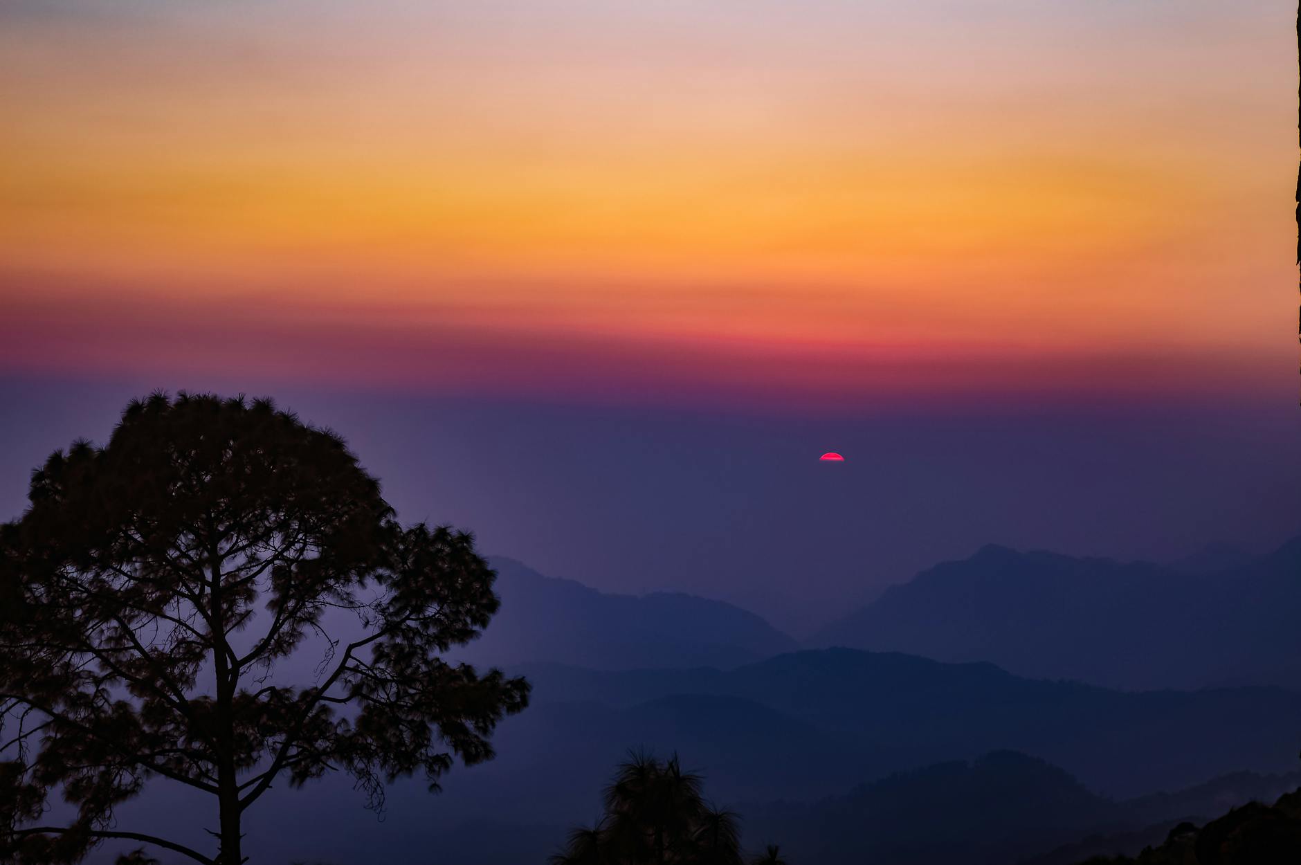 India at golden hour