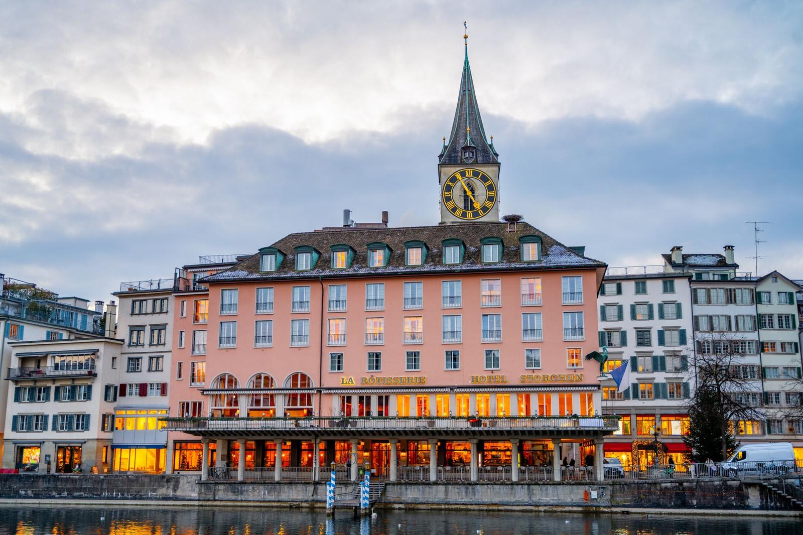 A hotel in Zurich, France + Switzerland + Italy