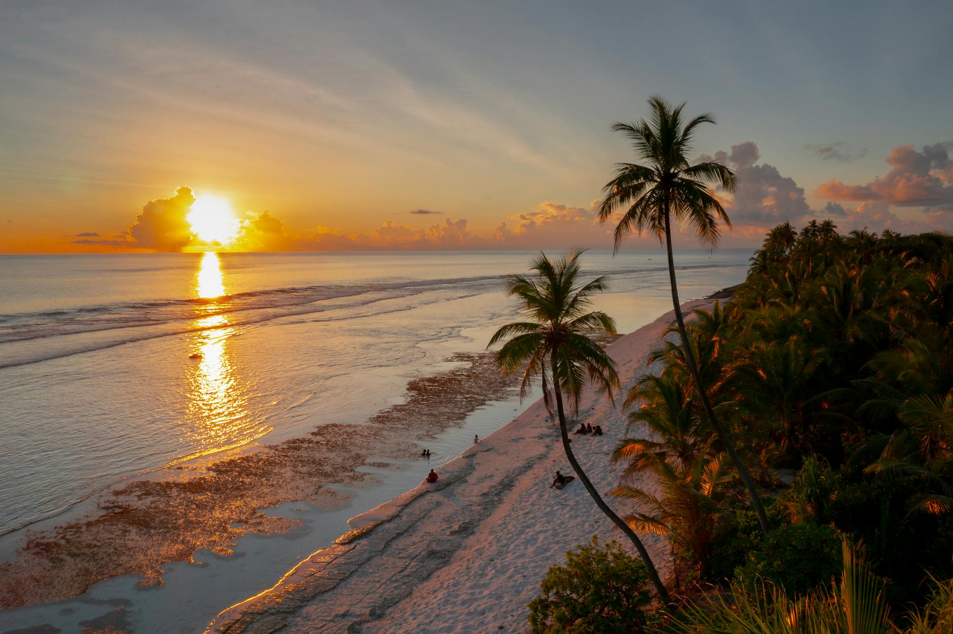 Maldives at golden hour
