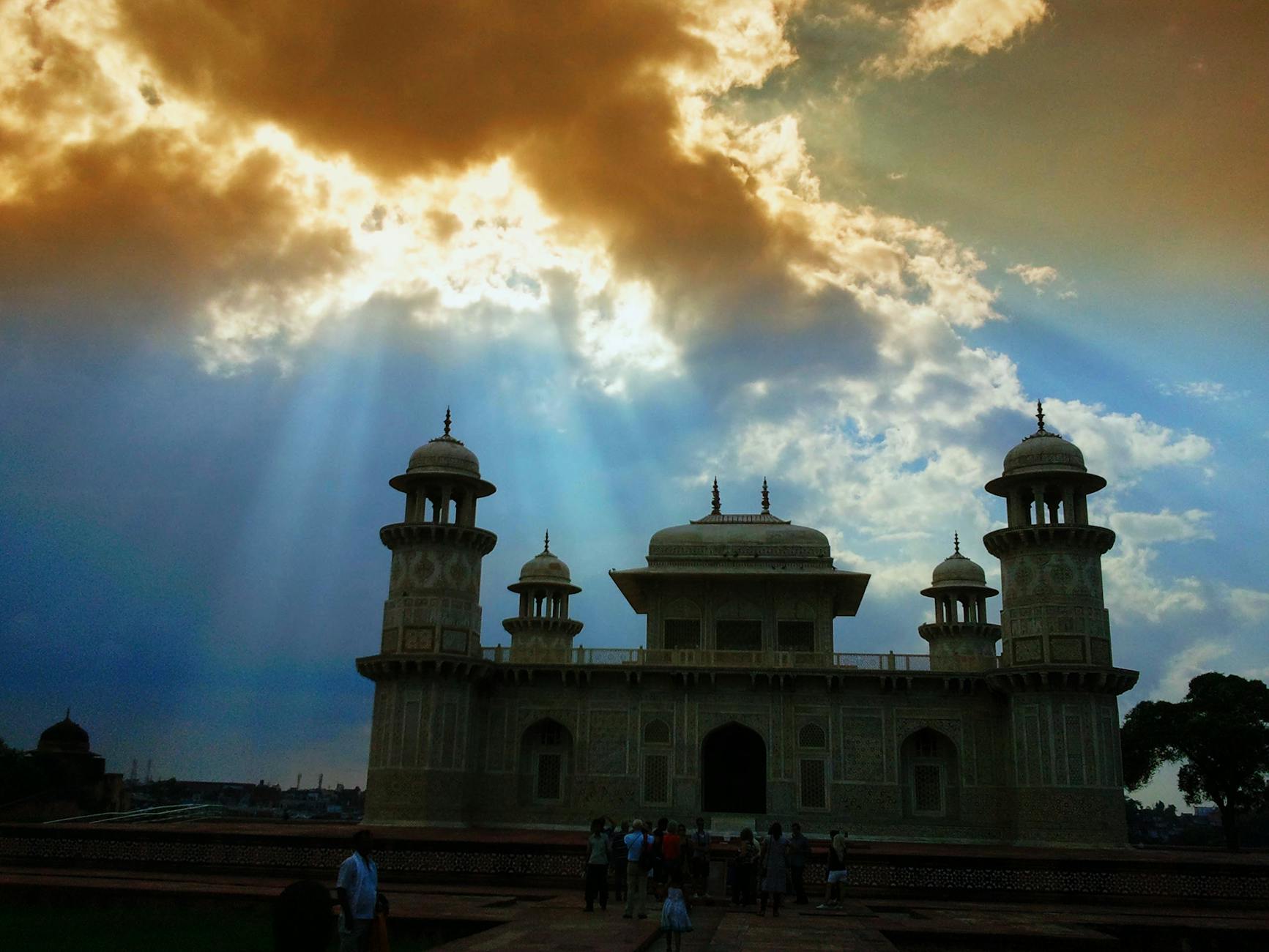 India at golden hour