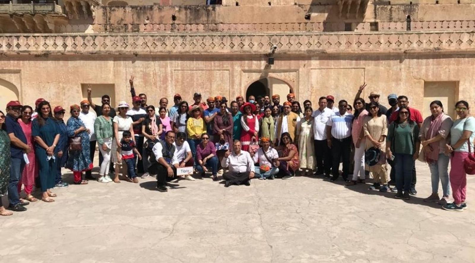 A group of people posing for a photo