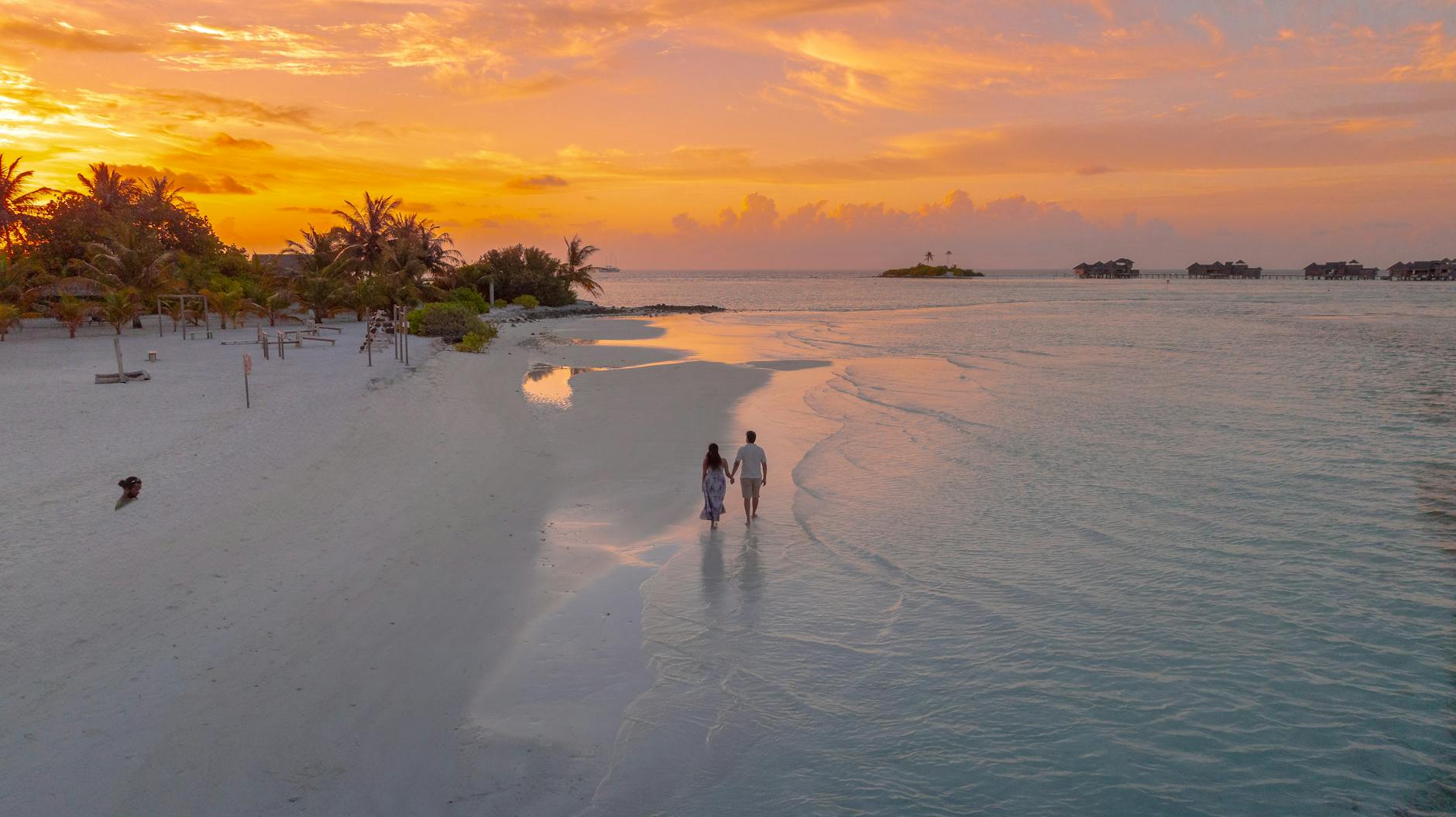 Maldives at golden hour
