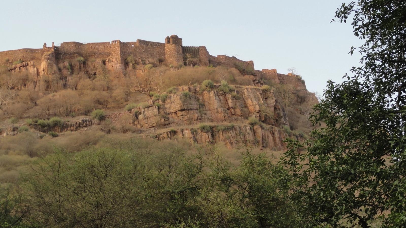 Ranthambore Fort above the national park hills
