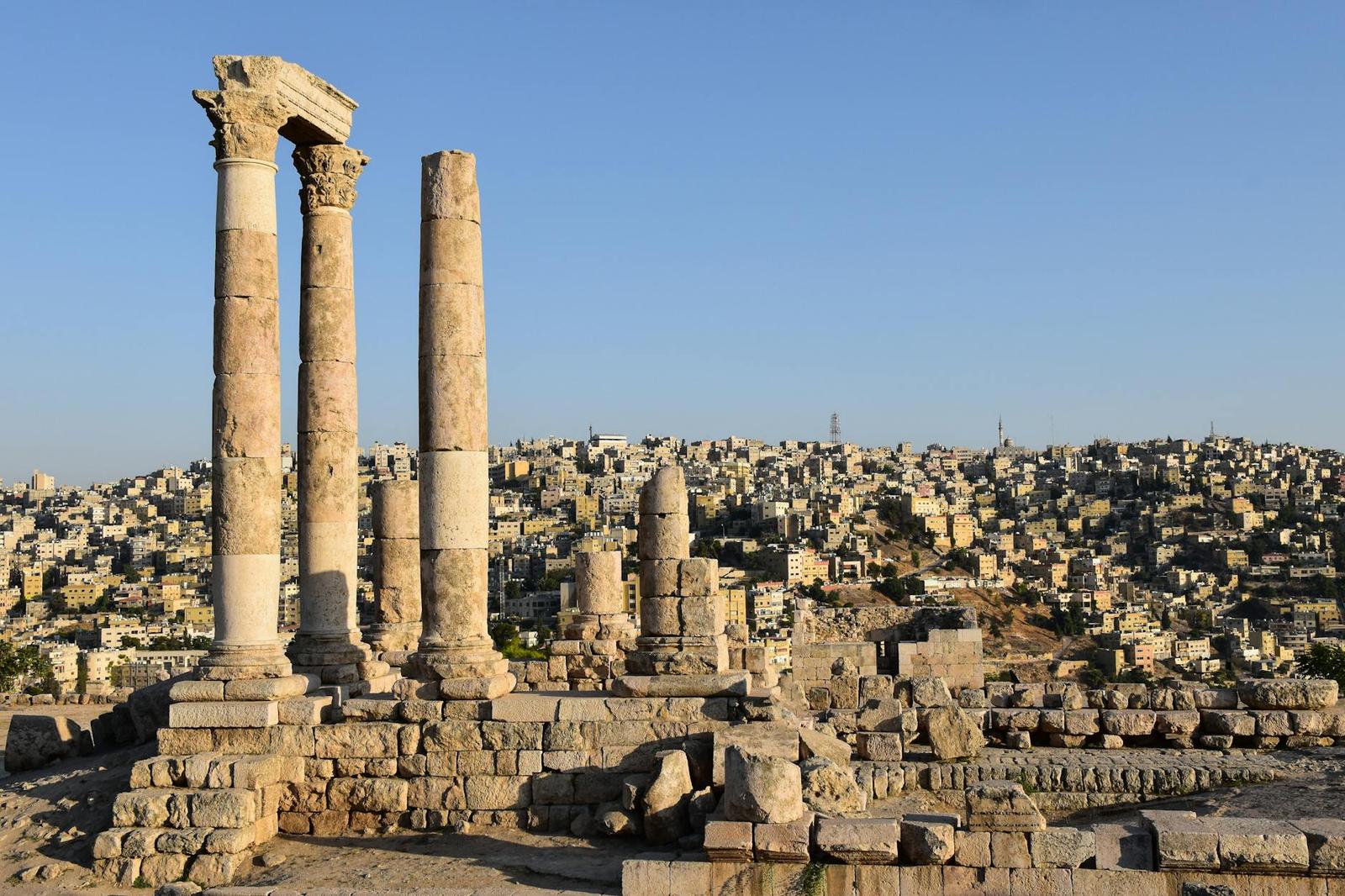 Arrive Amman on day 1, Jordan