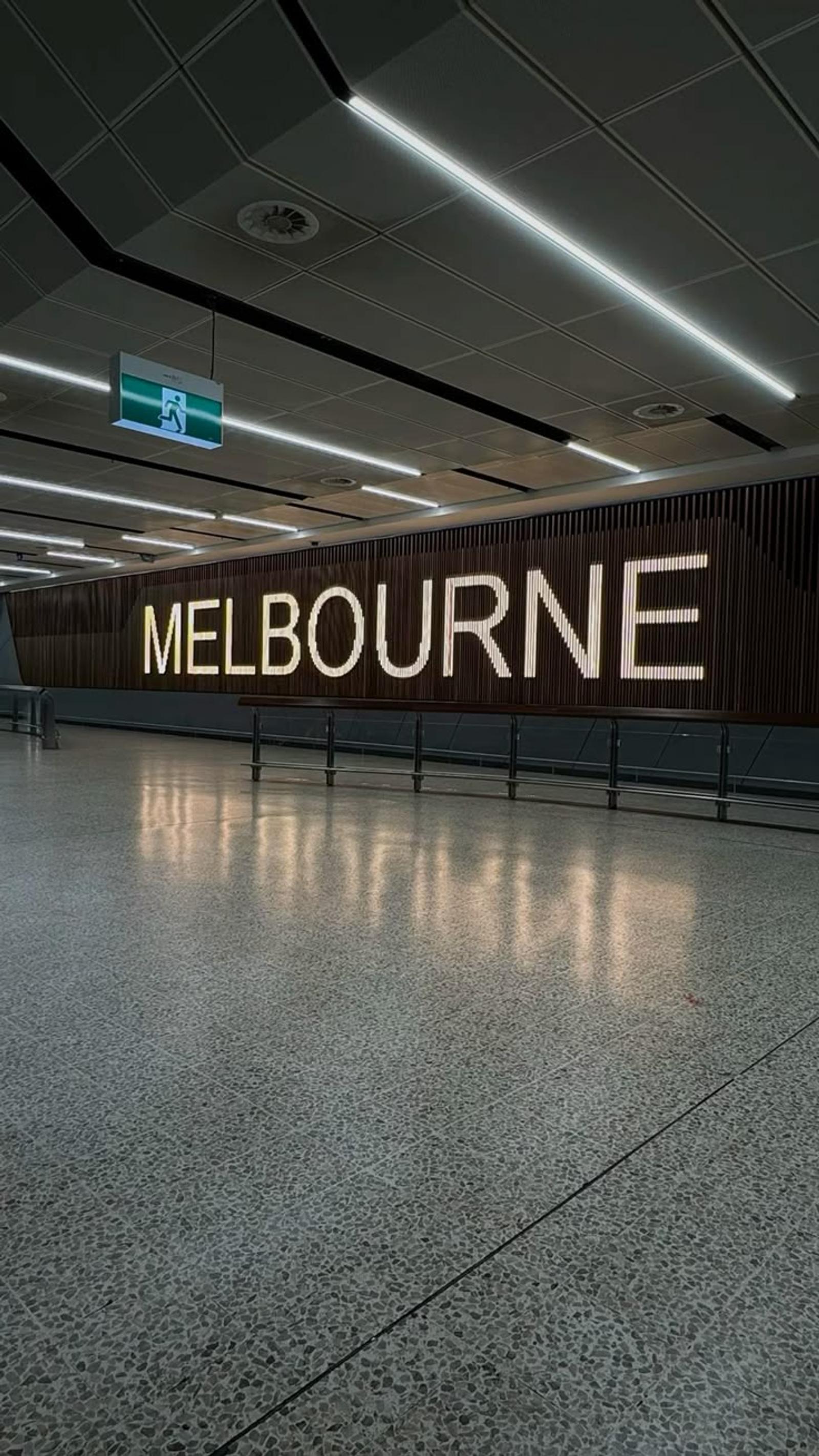 Arrive in Melbourne