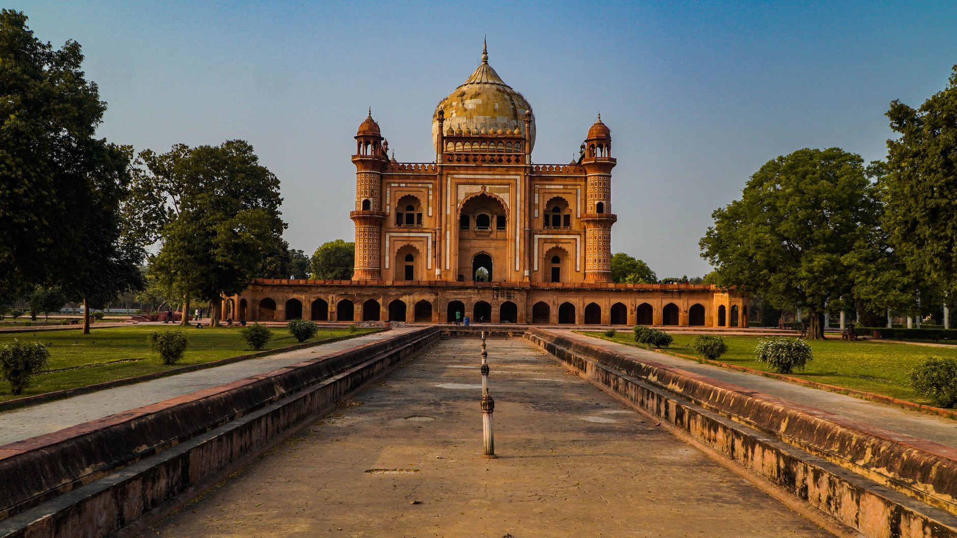 India at golden hour