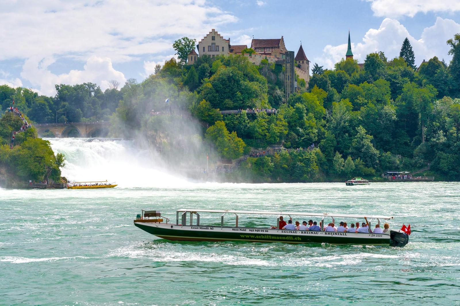 Rhine Falls With Boat Ride on day 6, Italy + Switzerland + France + Germany