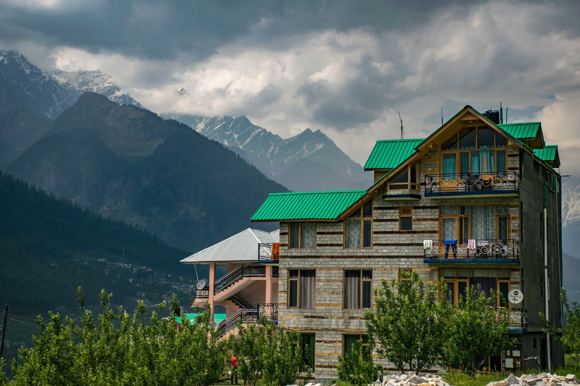 A hotel in Manali, India