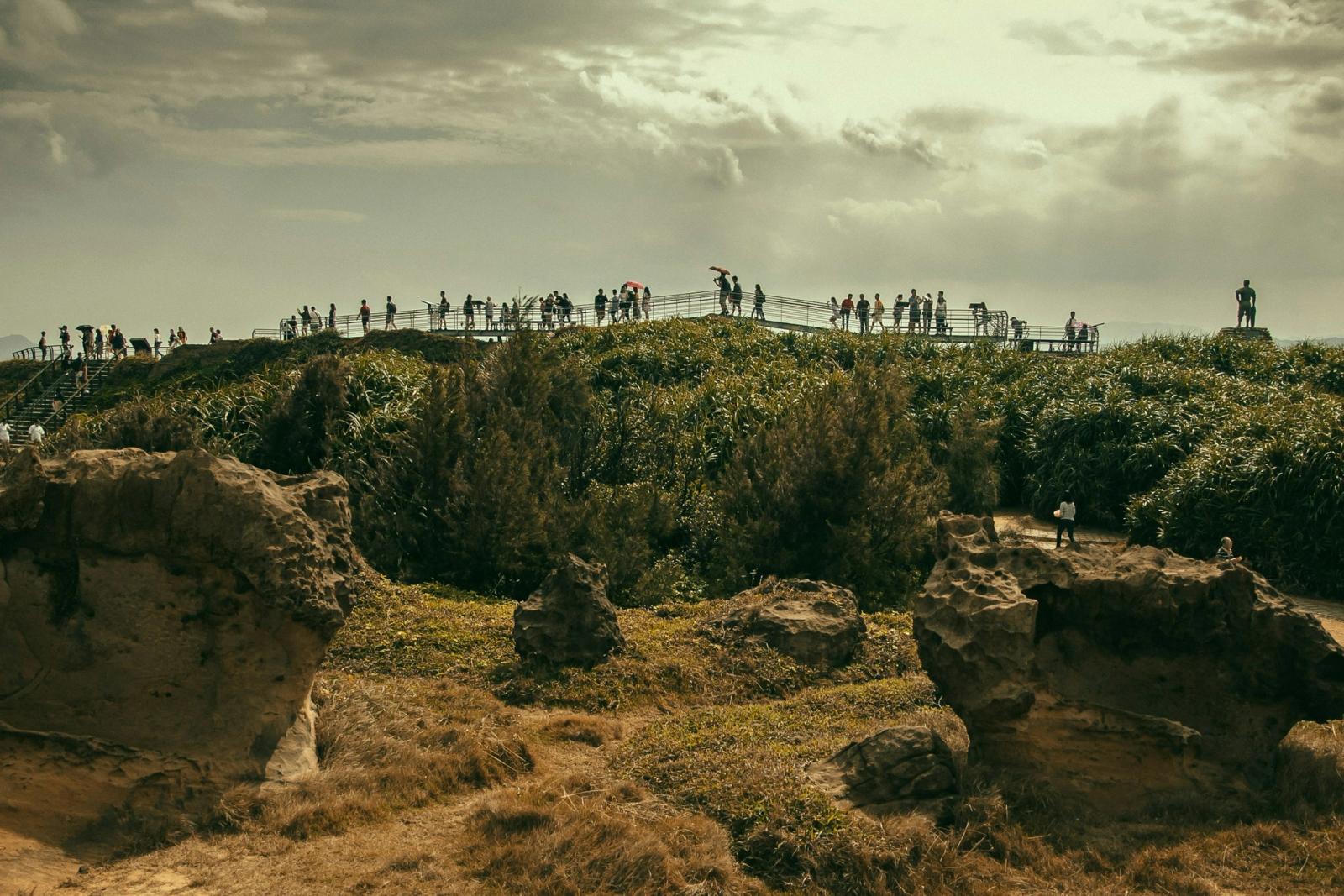 Yehliu, Queen's Head crowd, Northern Coast, Taiwan