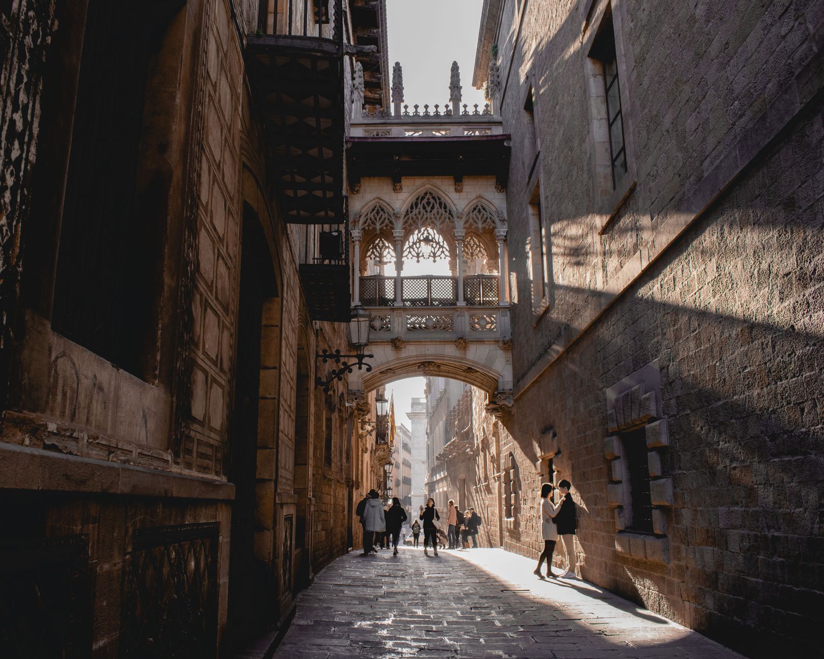 Gaud light through — Barcelona, Spain