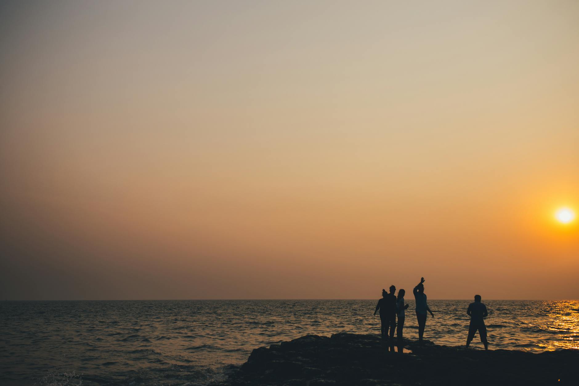 India at golden hour
