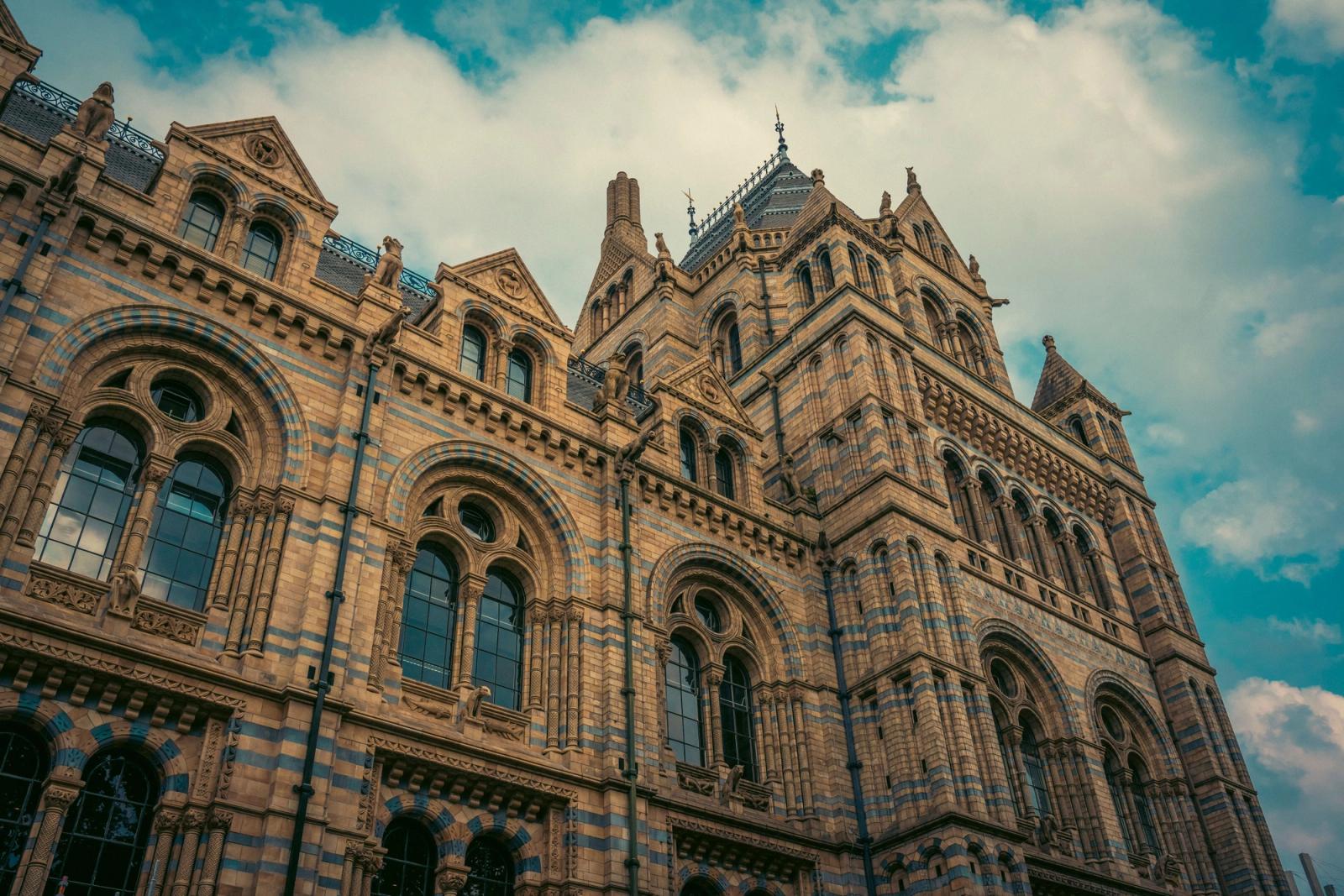 Captivating view of the iconic Natural History Museum's architecture in London