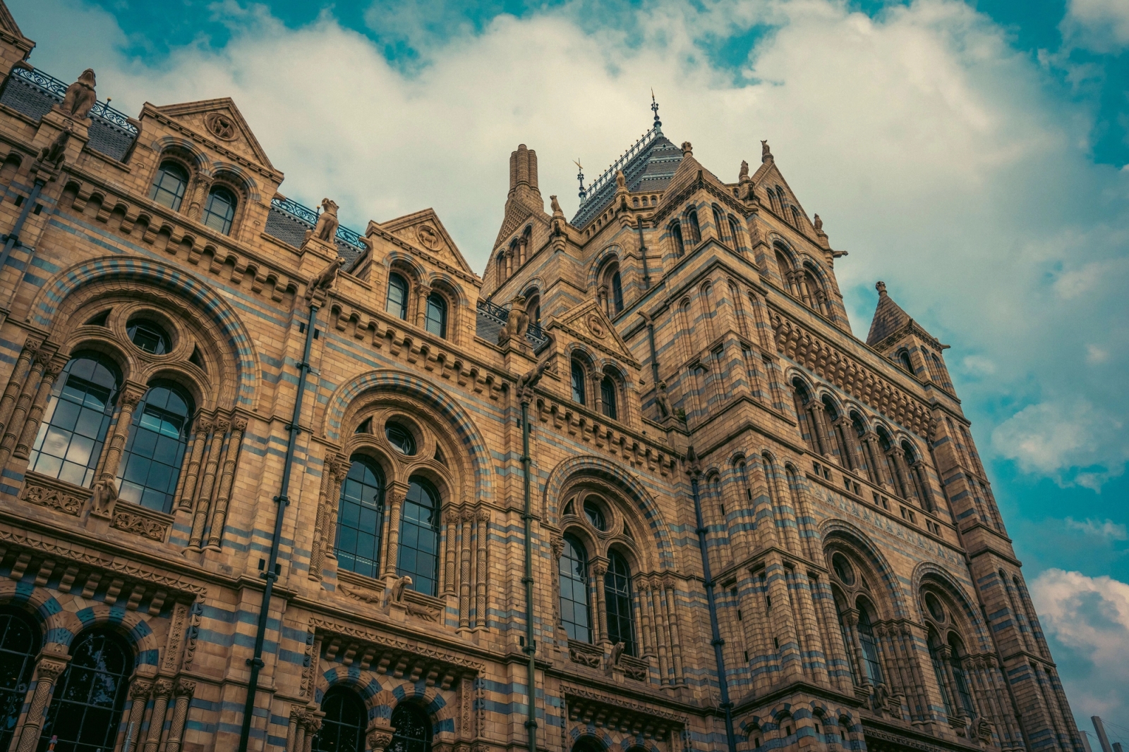 Captivating view of the iconic Natural History Museum's architecture in London