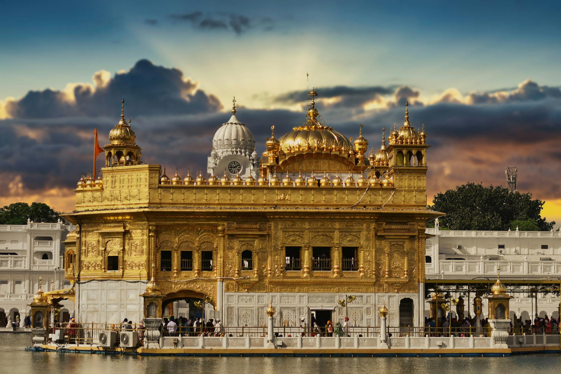 India at golden hour