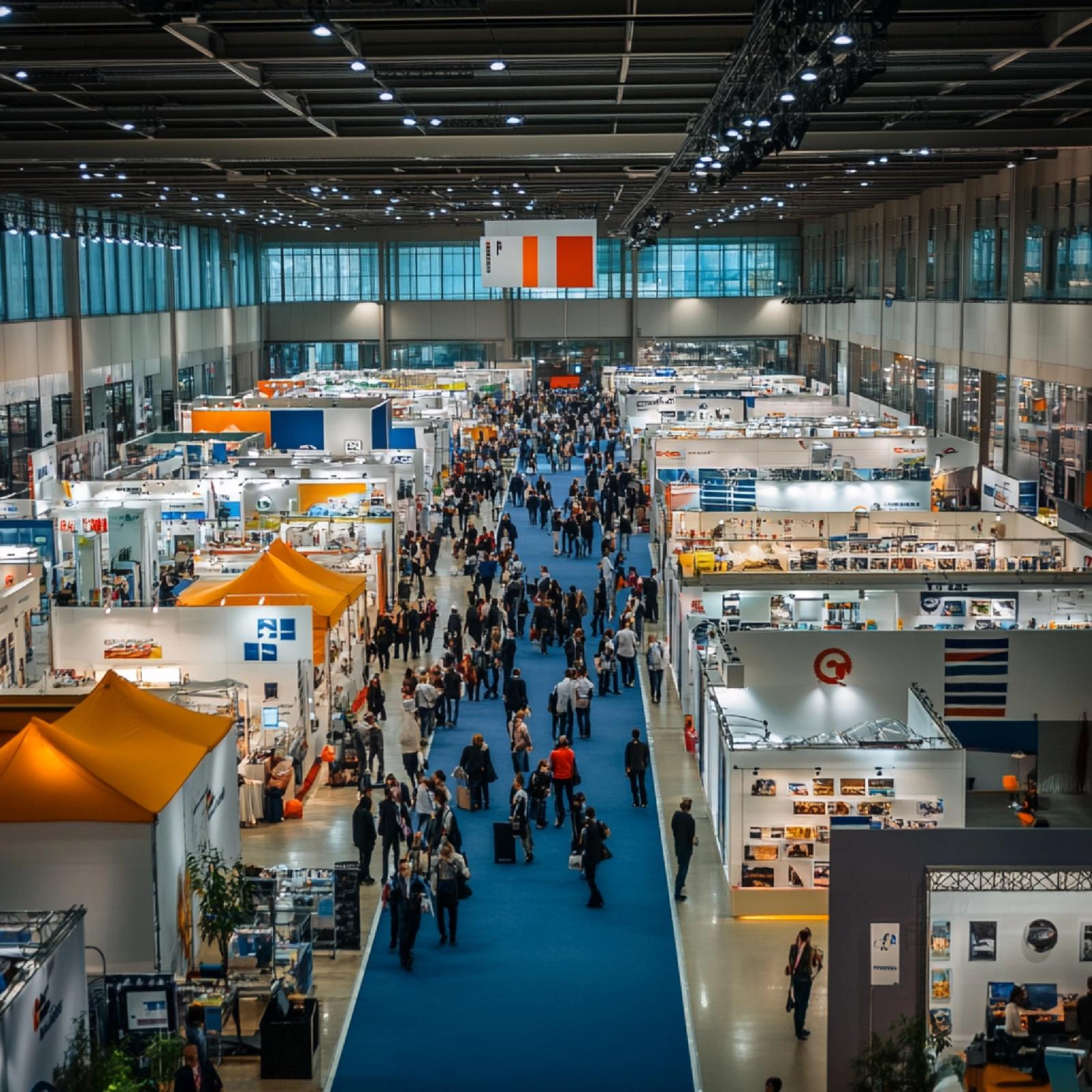 Global trade fair exhibition center hall