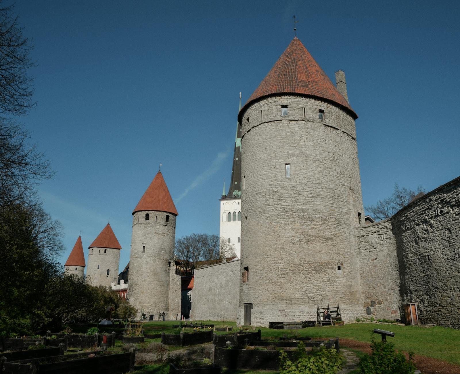 walled town across — Tallinn, Finland