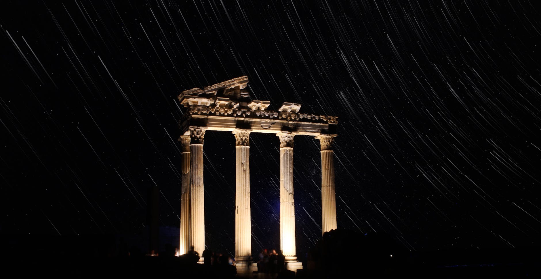 Antalya architecture at night