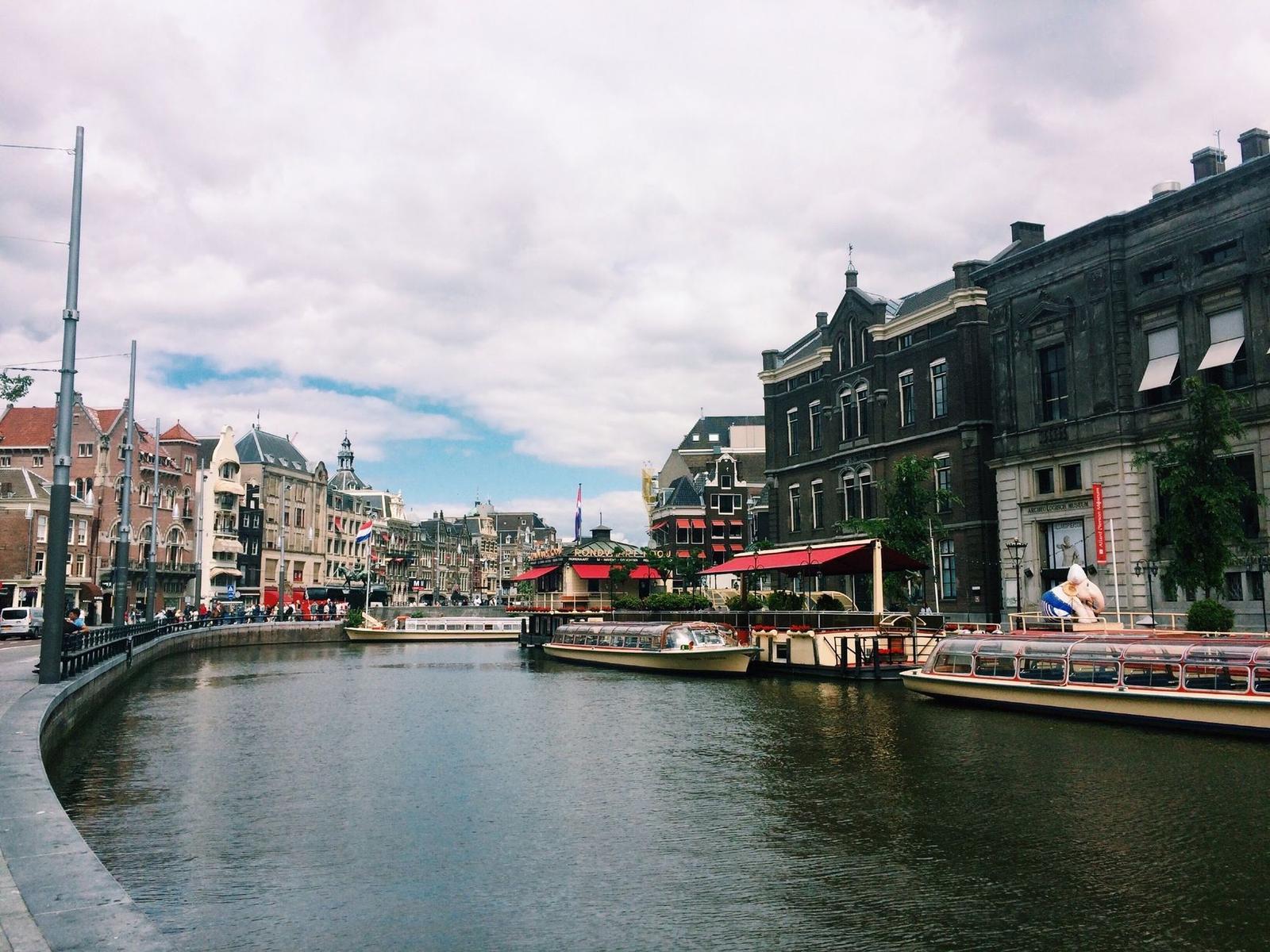 Amsterdam on day 1, Netherlands + Belgium + France + Switzerland