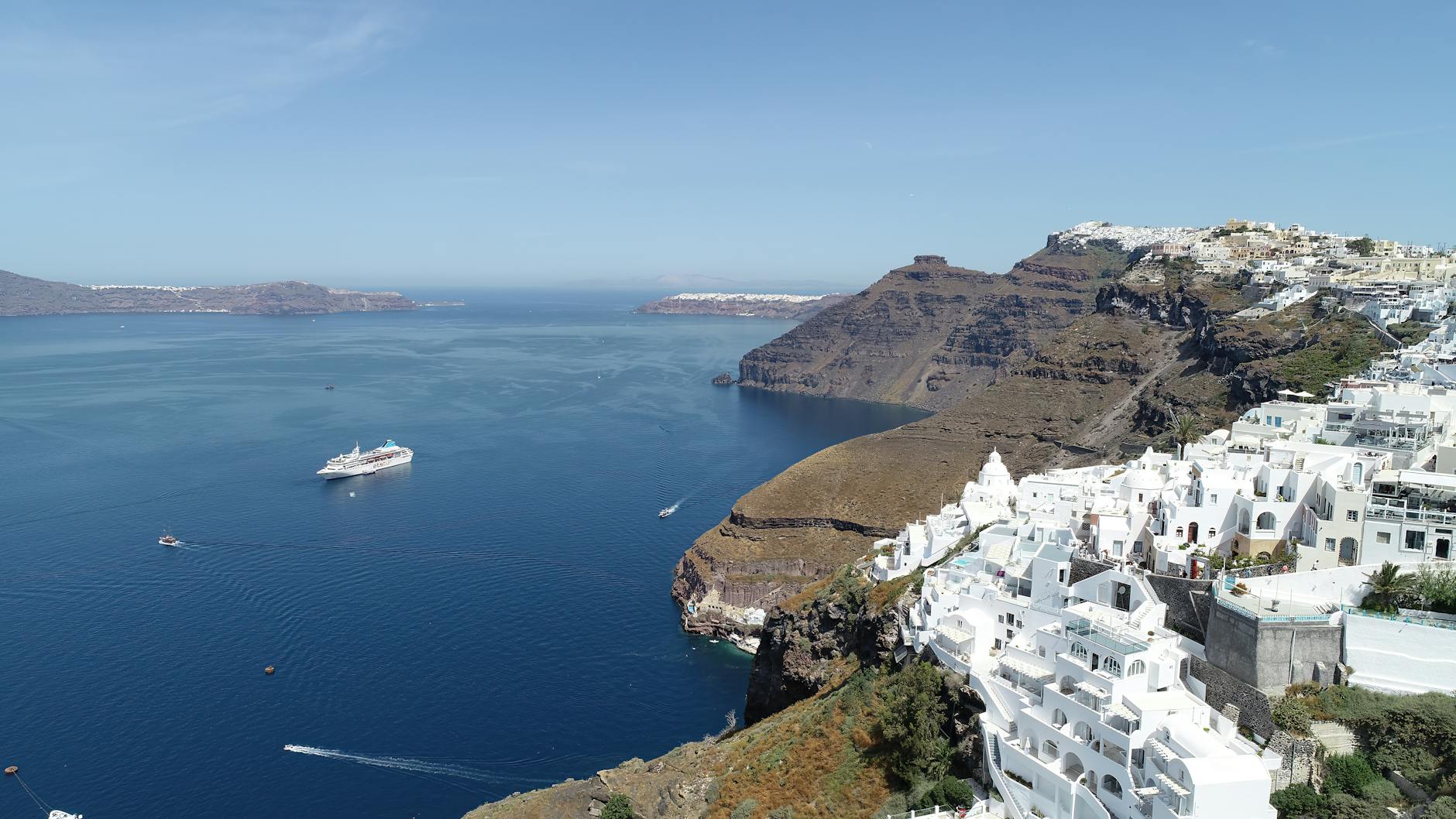 Full Day Caldera Cruise And Volcano Sightseeing on day 2, Greece + Hungary + Austria + Czechia + Denmark