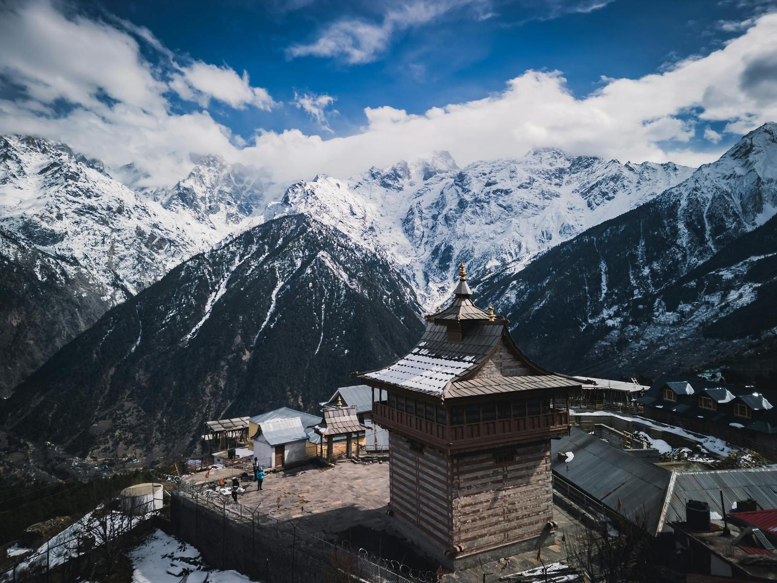 A hotel in Kalpa, India