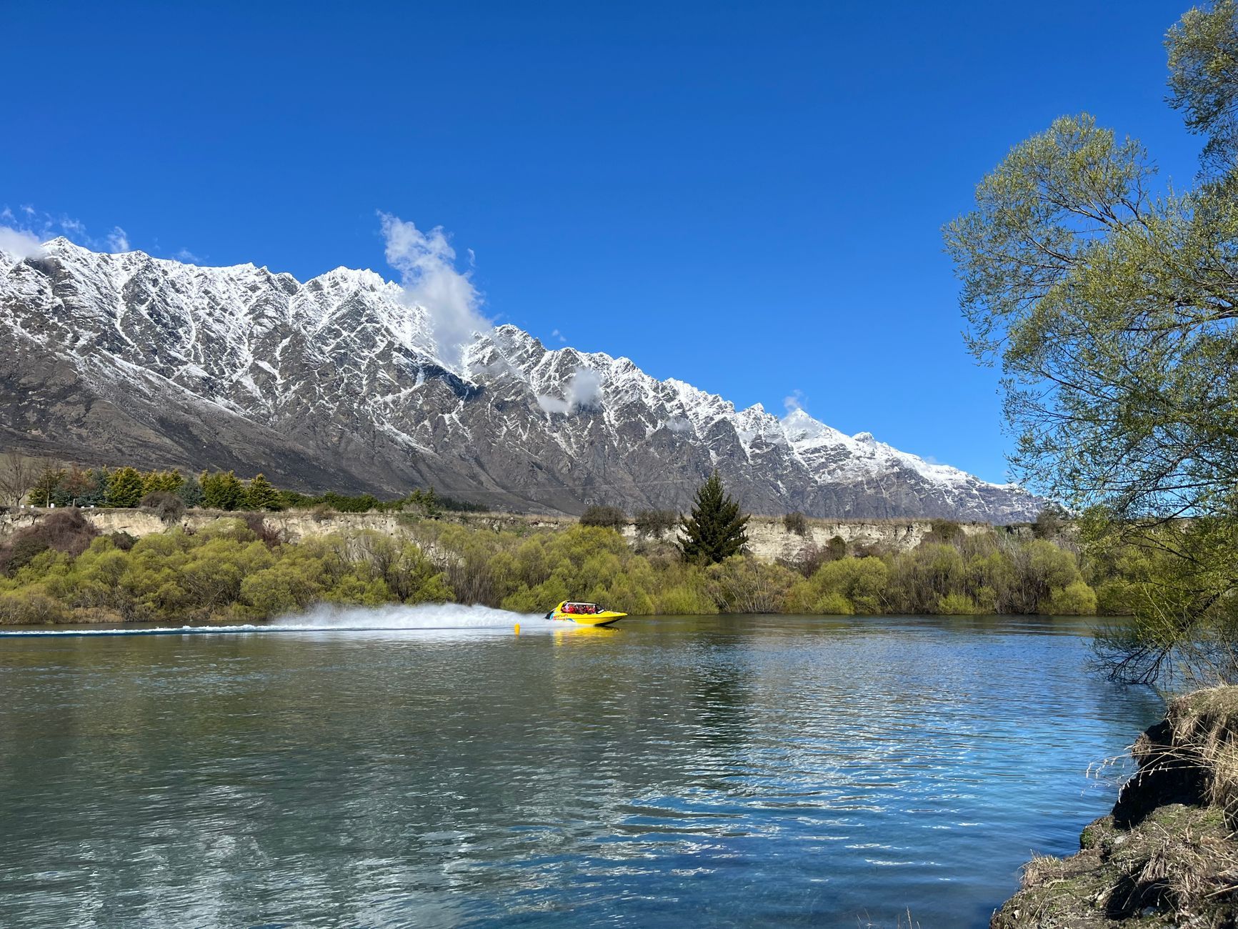 Shotover jet through — Queenstown, Australia